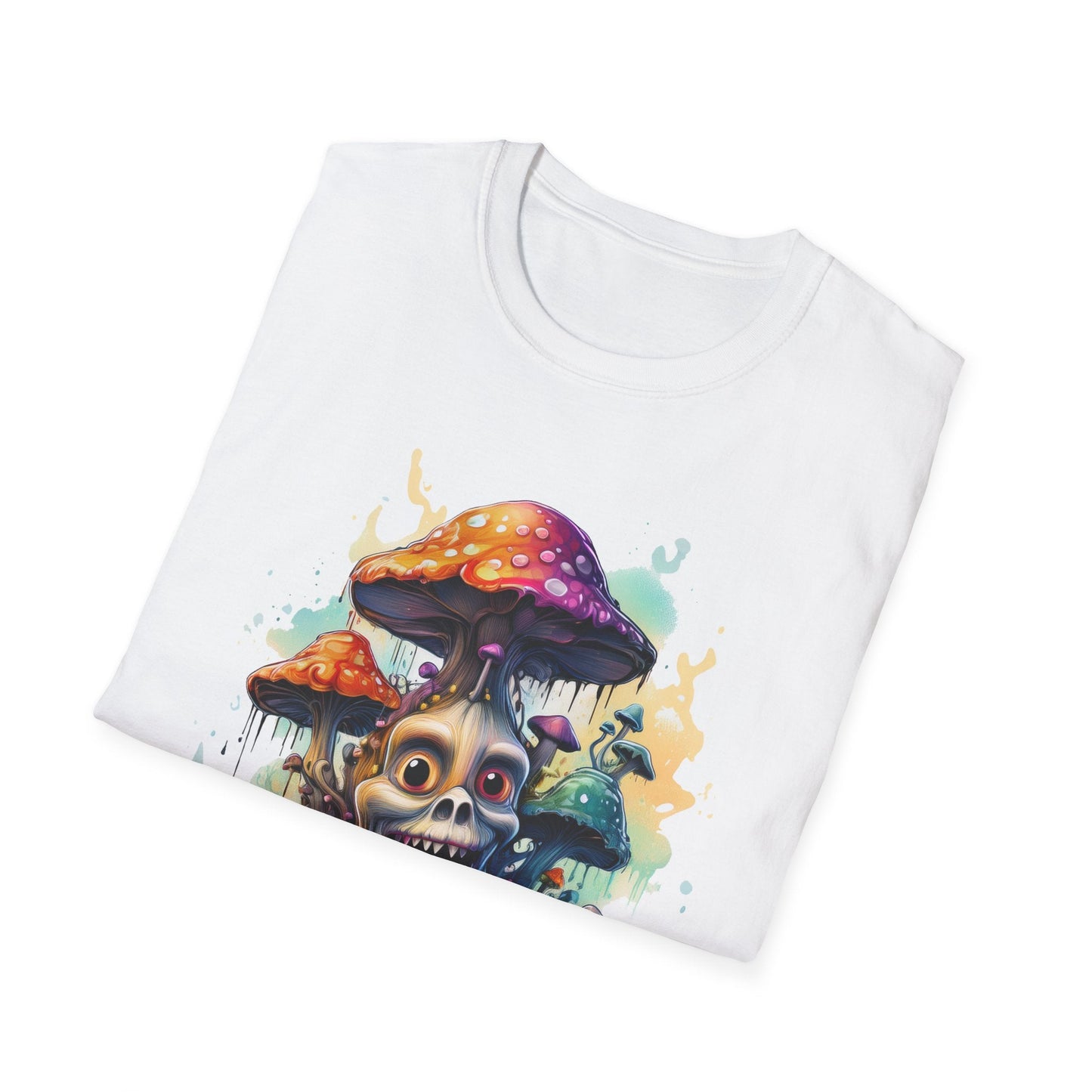 Mashroom Tee Shirt Unisex Graphic Mashroom Tee Fun Fungus Design Softstyle 64000