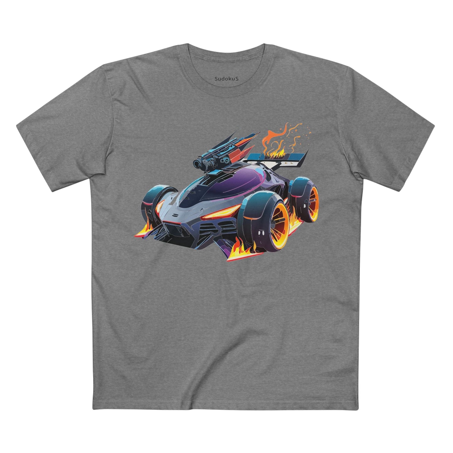 Car Graphic Unisex 100 Cotton Staple Tee 3