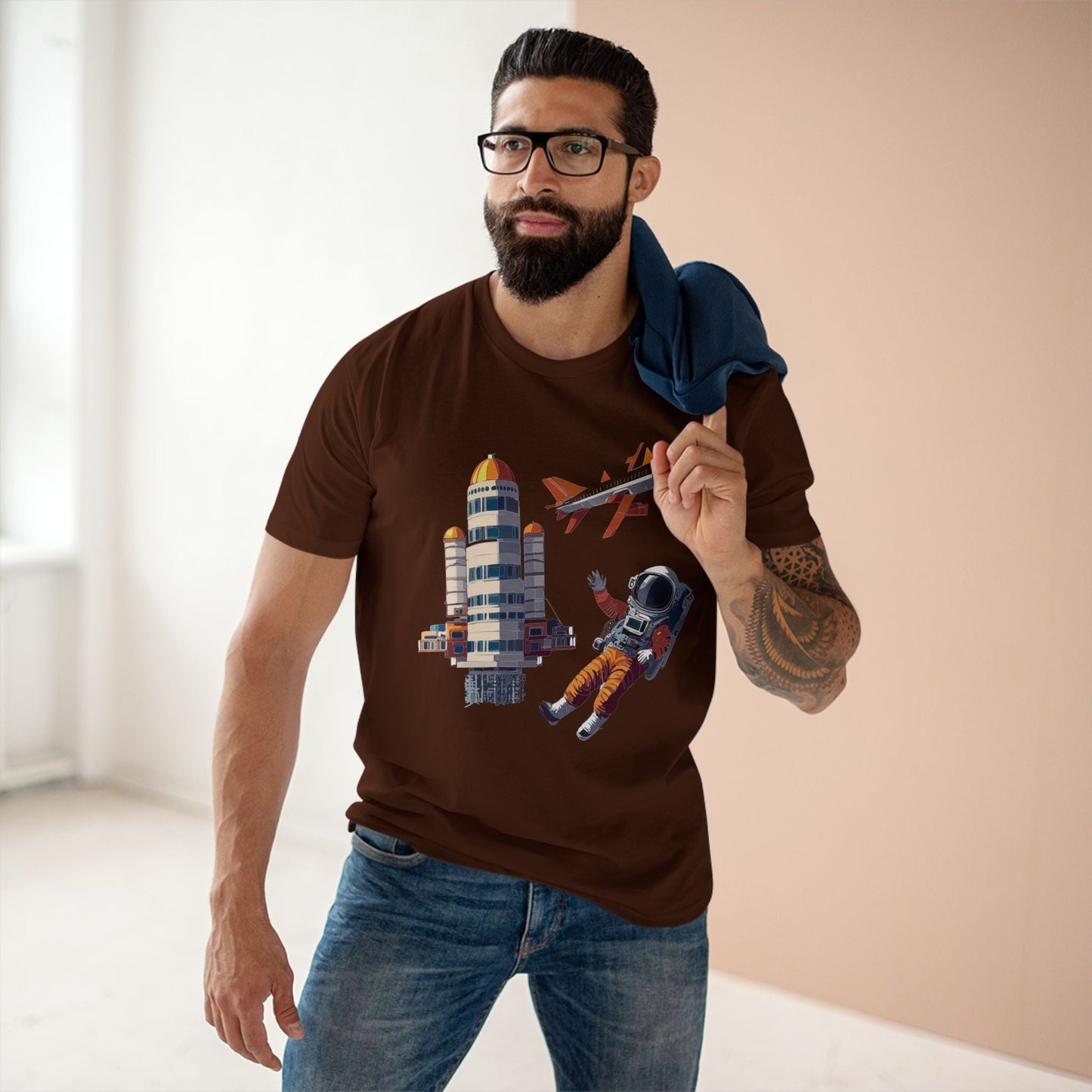 Cosmos Astronaut Shirt CS 17 Unisex Premium Cotton Tee With Original Art Design Edition