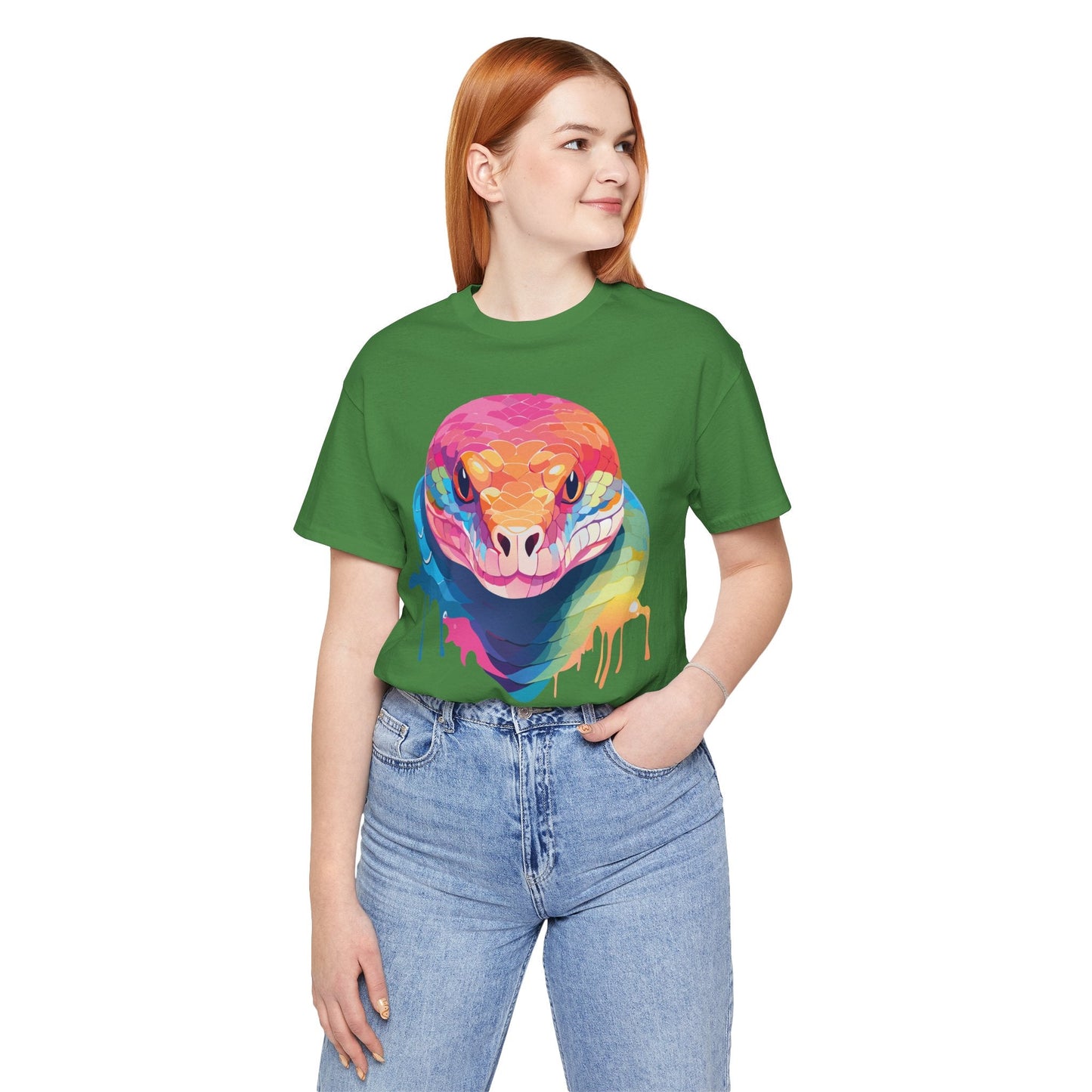 Unisex Animal Shirt With Art Design Wild Animals Graphic Print Casual Short Sleeve Tee