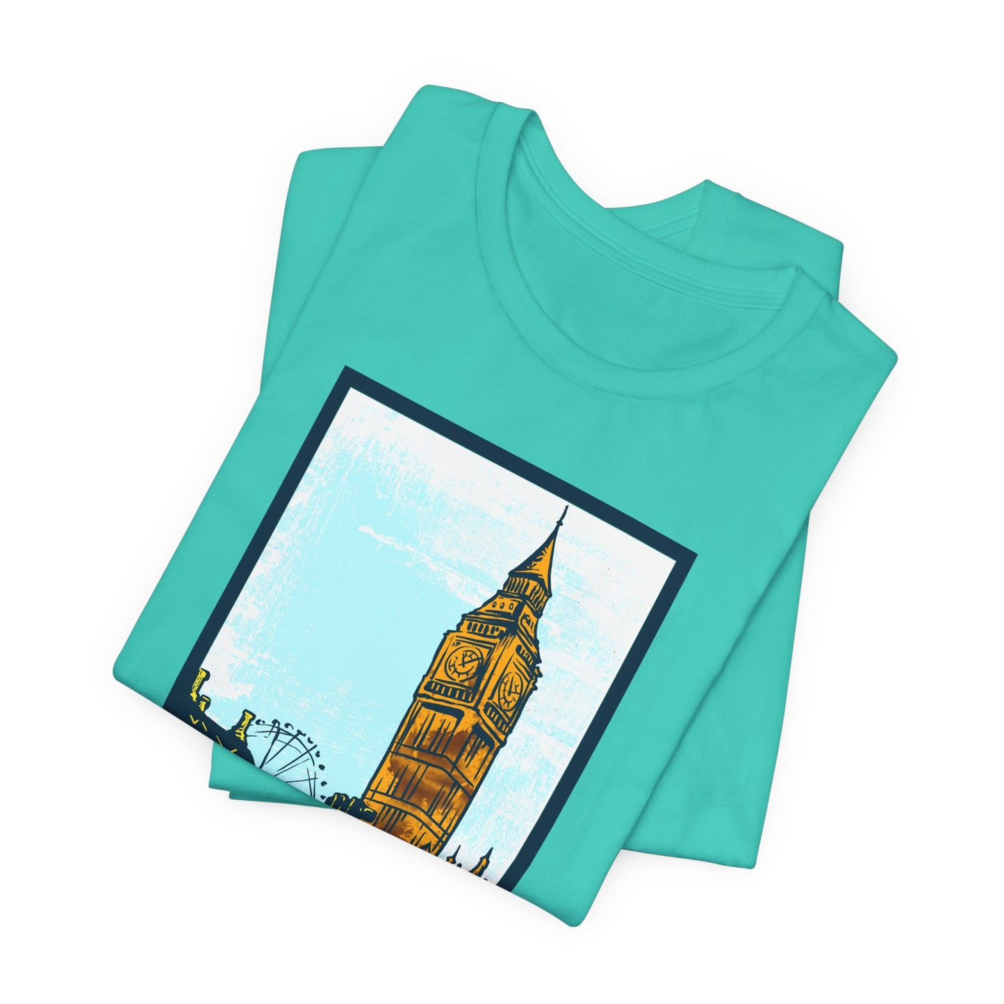 Retro Poster London Graphic Design Tee, London Shirt, Vintage Tees, Art Design T-Shirt, Graphic Tee, Retro Art Shirts