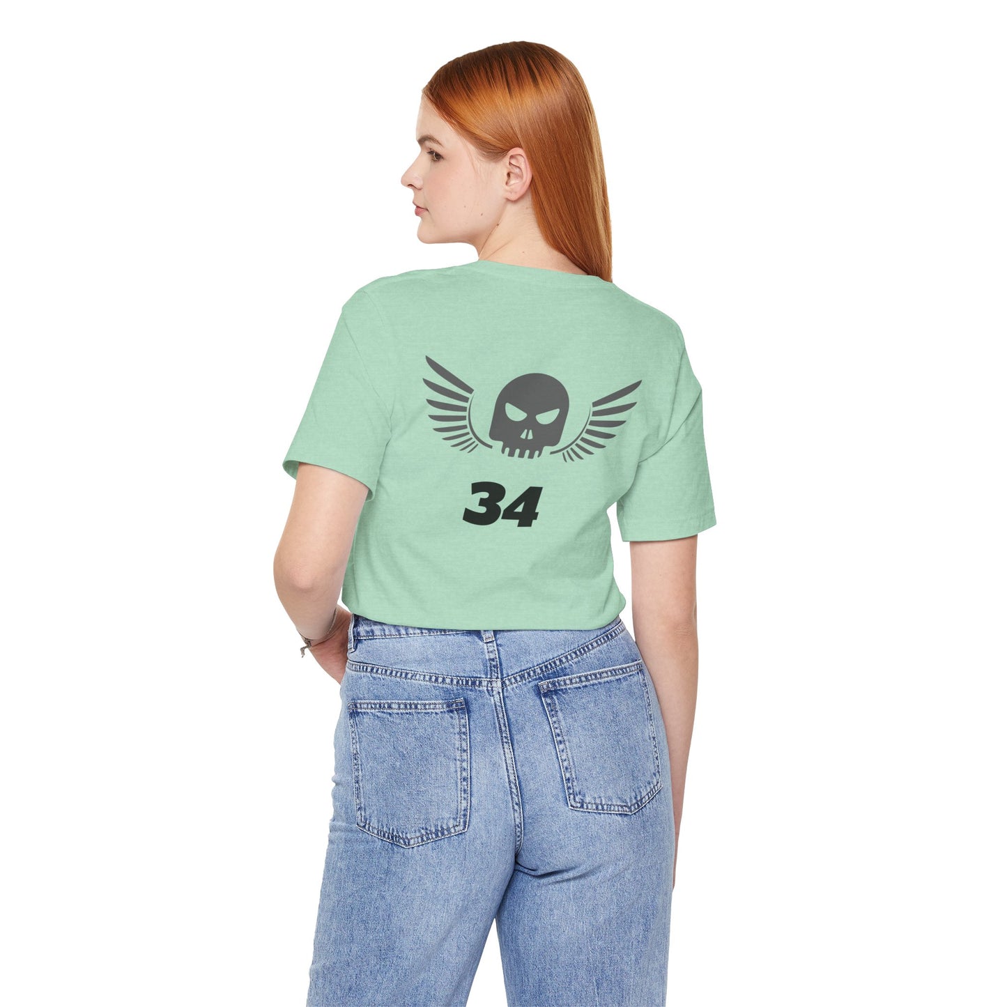 Unisex Cotton Tee Shirt with Skull