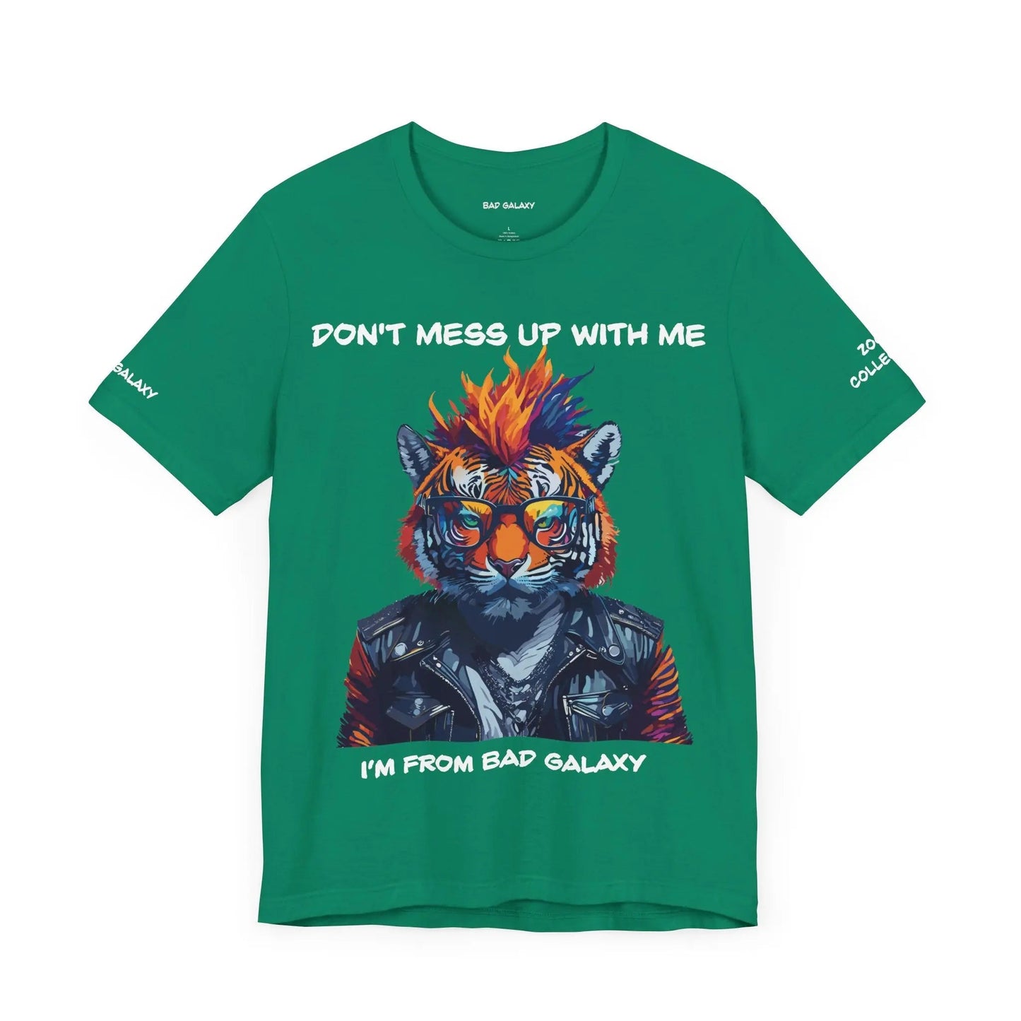 Bad Galaxy Animal T Shirt 100 Percent Cotton Eco Friendly Ink Made in USA Durable Stitching