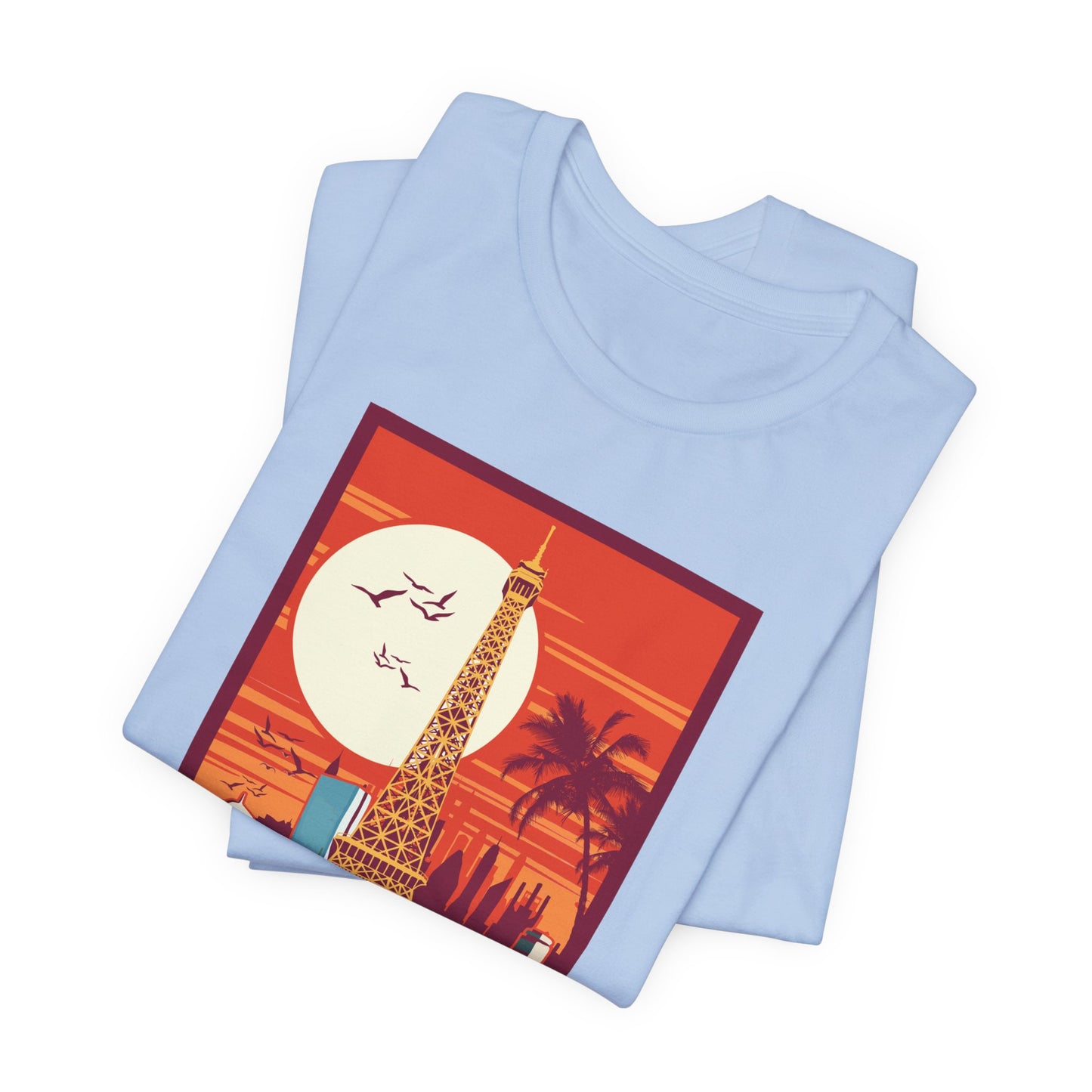 Retro Poster Paris Graphic Design Tee, Paris Shirt, Vintage Tees, Art Design T-Shirt, Graphic Tee, Retro Art Shirts