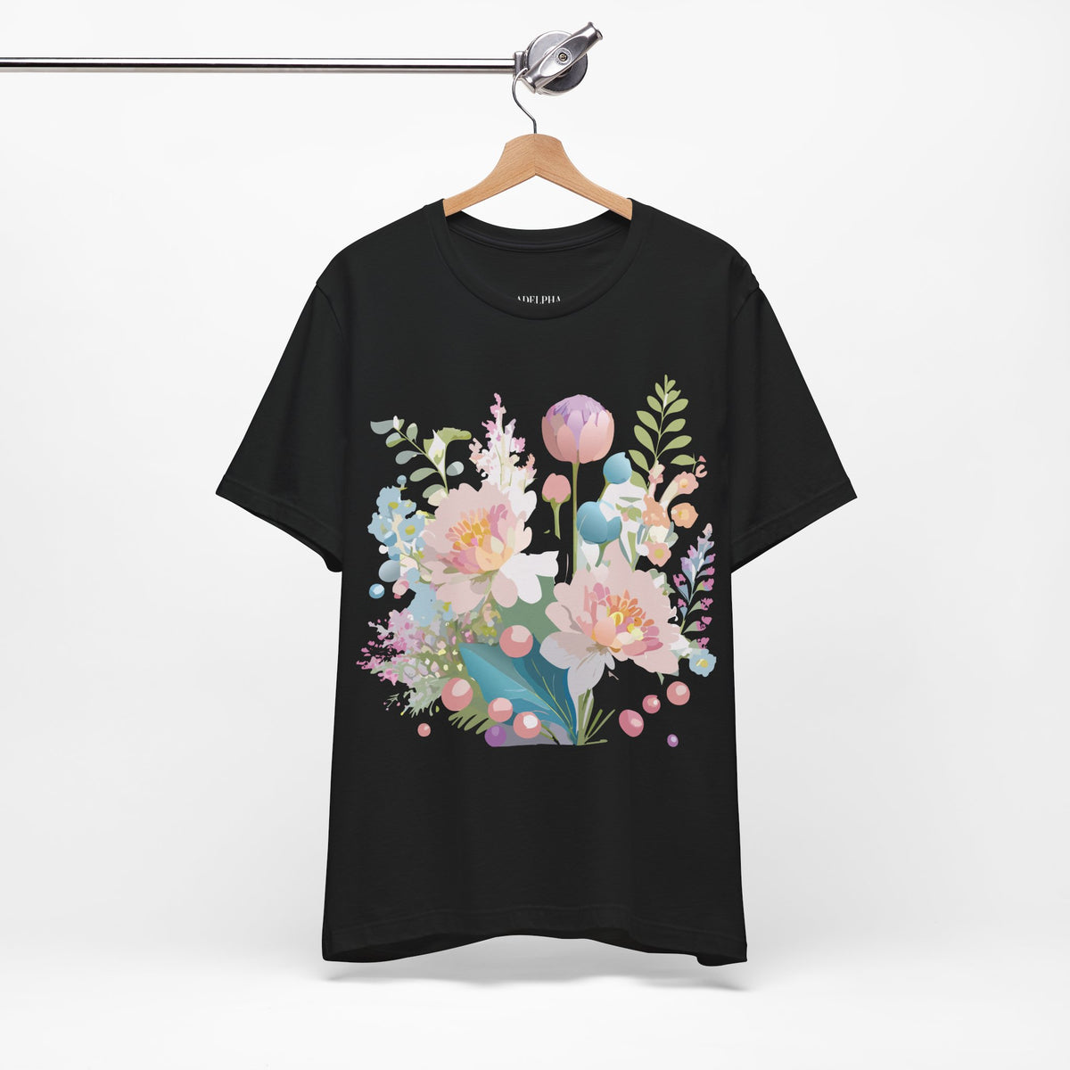 Floral Graphic Tee Shirt - Bella+Canvas Unisex 100 Cotton 24
