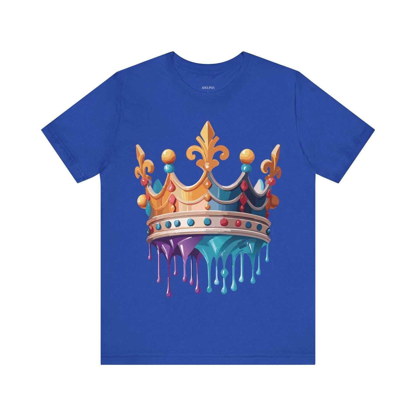 Adelpha Crown Graphic Tee Unisex Vintage Inspired Art Design Short Sleeve Shirt