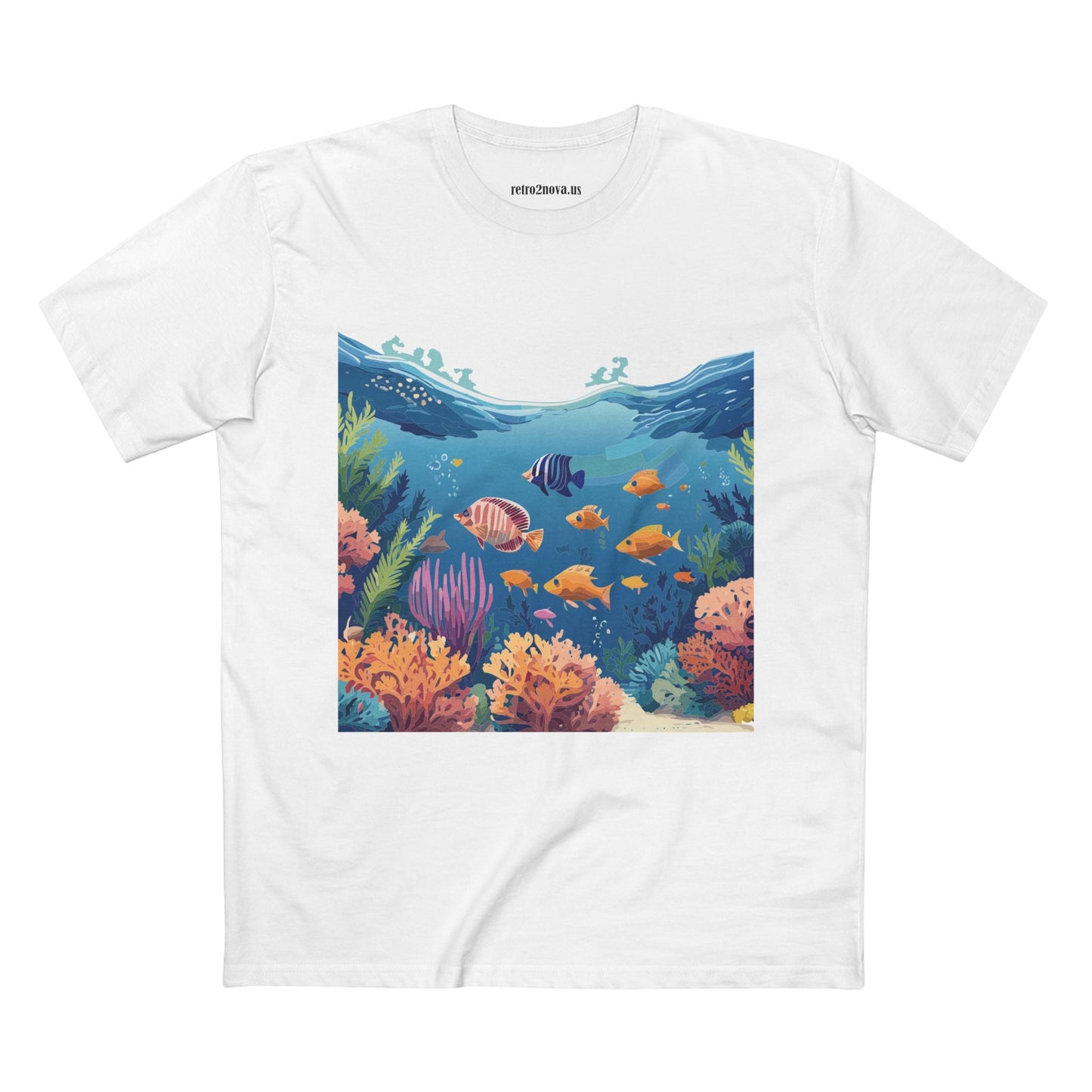 Ocean Shirt Ocean Pacific Unisex Premium Cotton Tee Featuring Original Art Design Retro2Nova