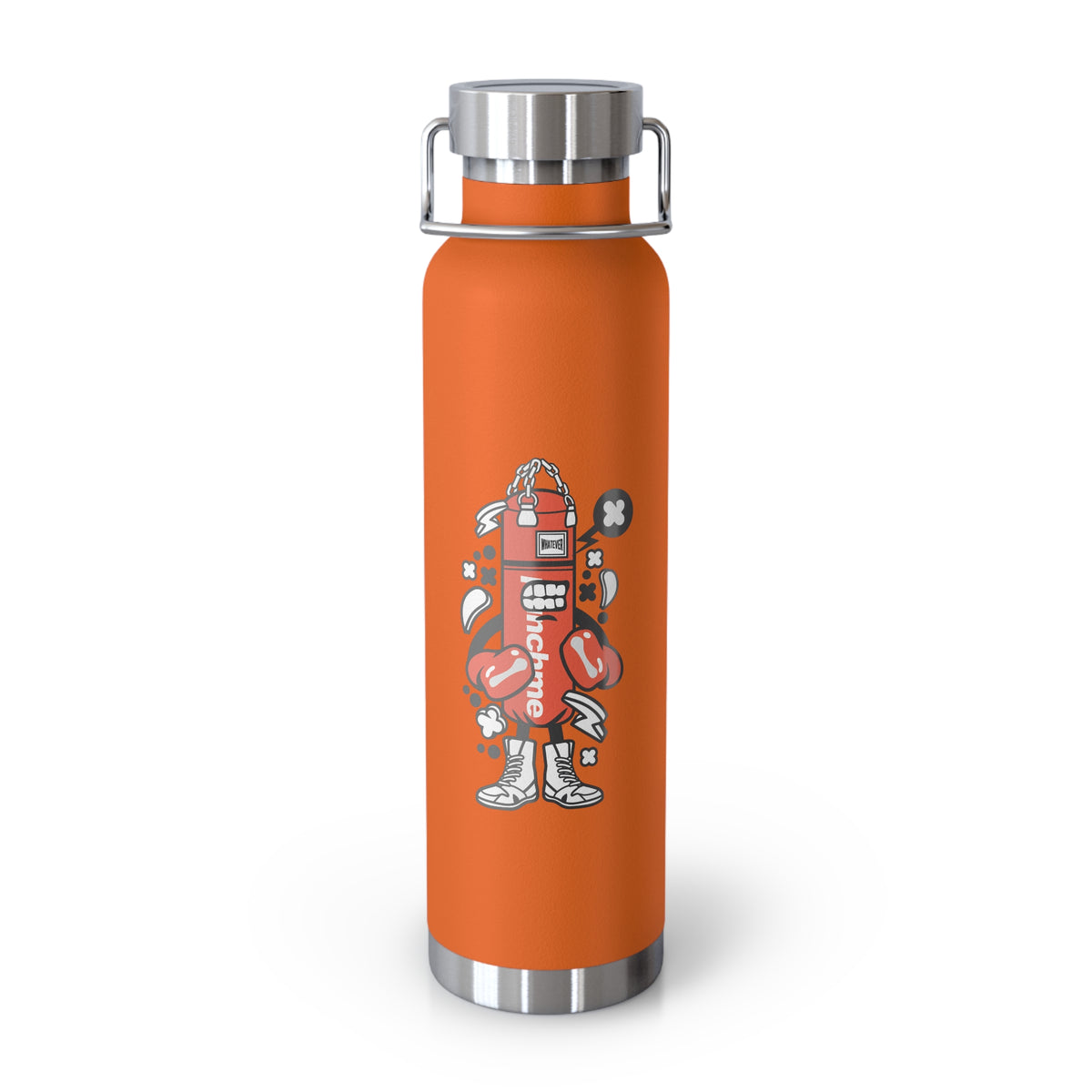 22oz Copper Insulated Water Bottle with Cartoon Design - CV32