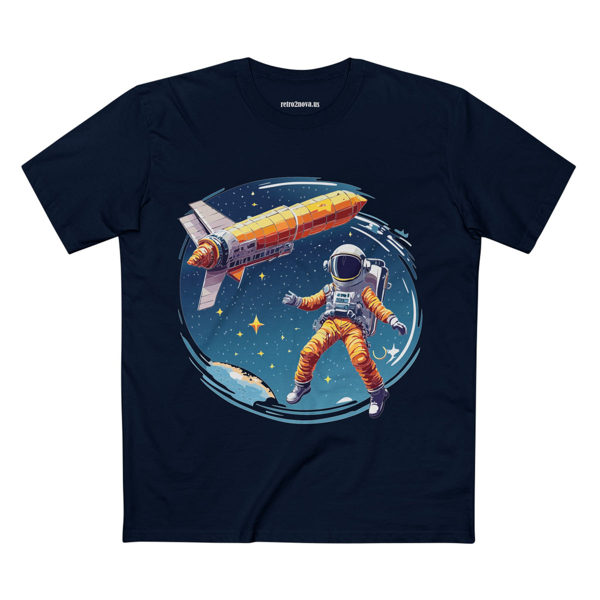 Cosmos Astronaut Graphic Tee Staple Unisex 100 Cotton Tee Shirt - CS-40