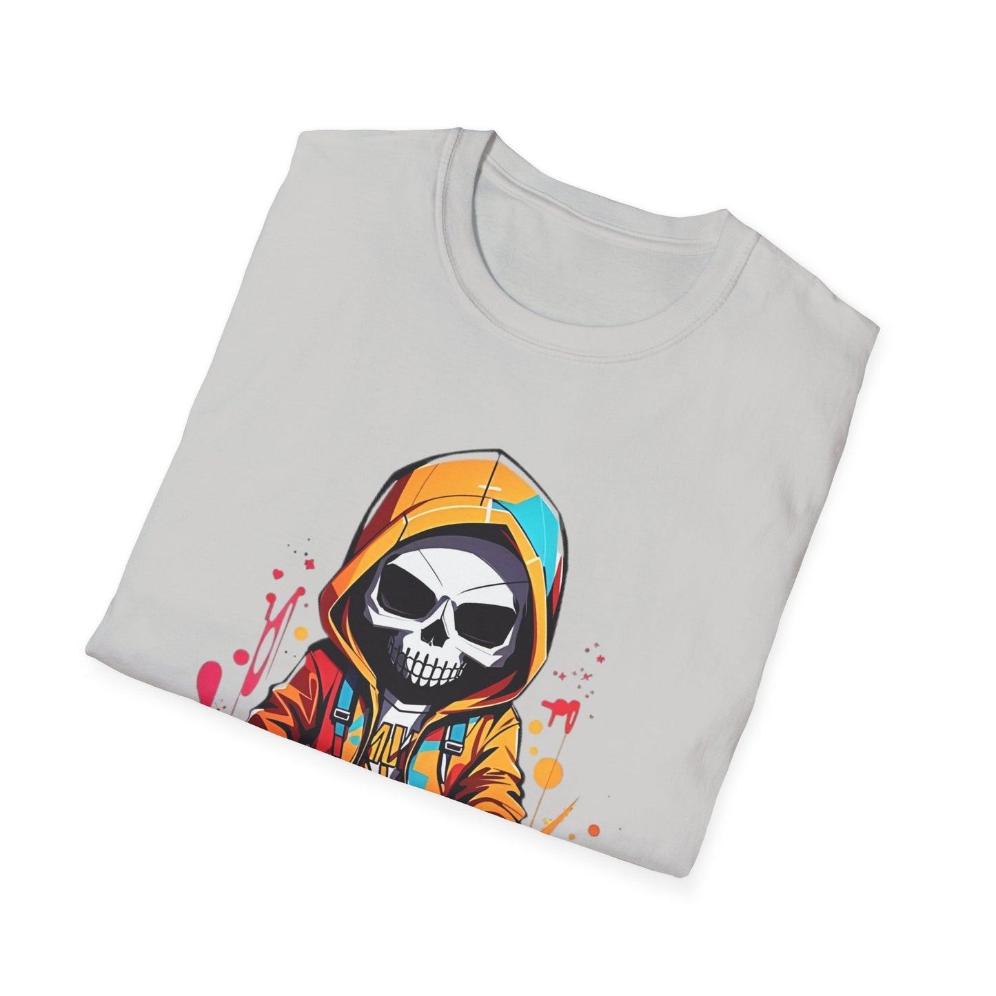 Skull Graphic Unisex Cotton T-shirt with Skeleton Artwork Design 30
