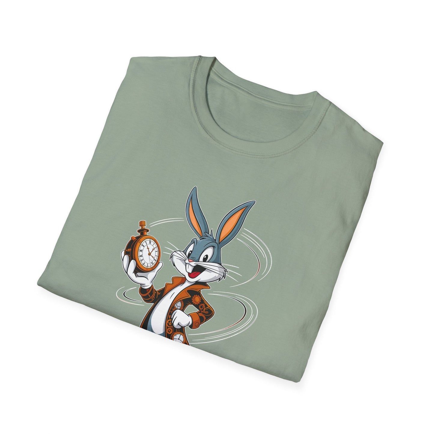 Cartoon Bunny Graphic Unisex Cotton Animal Animation Artwork Design Tee 19