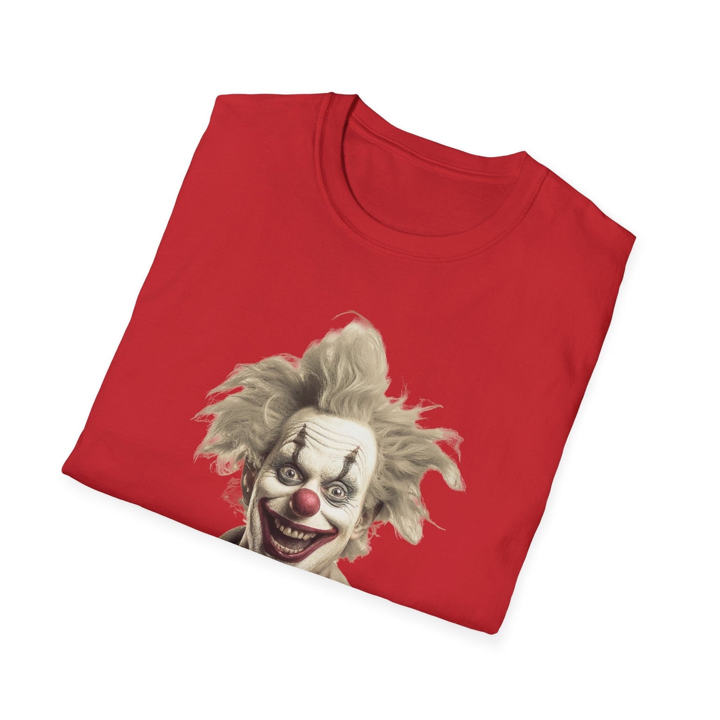 Clown Shirt Unisex T Shirt Funny Man Circus Shirt Scary Man Shirt Softstyle Gildan 64000