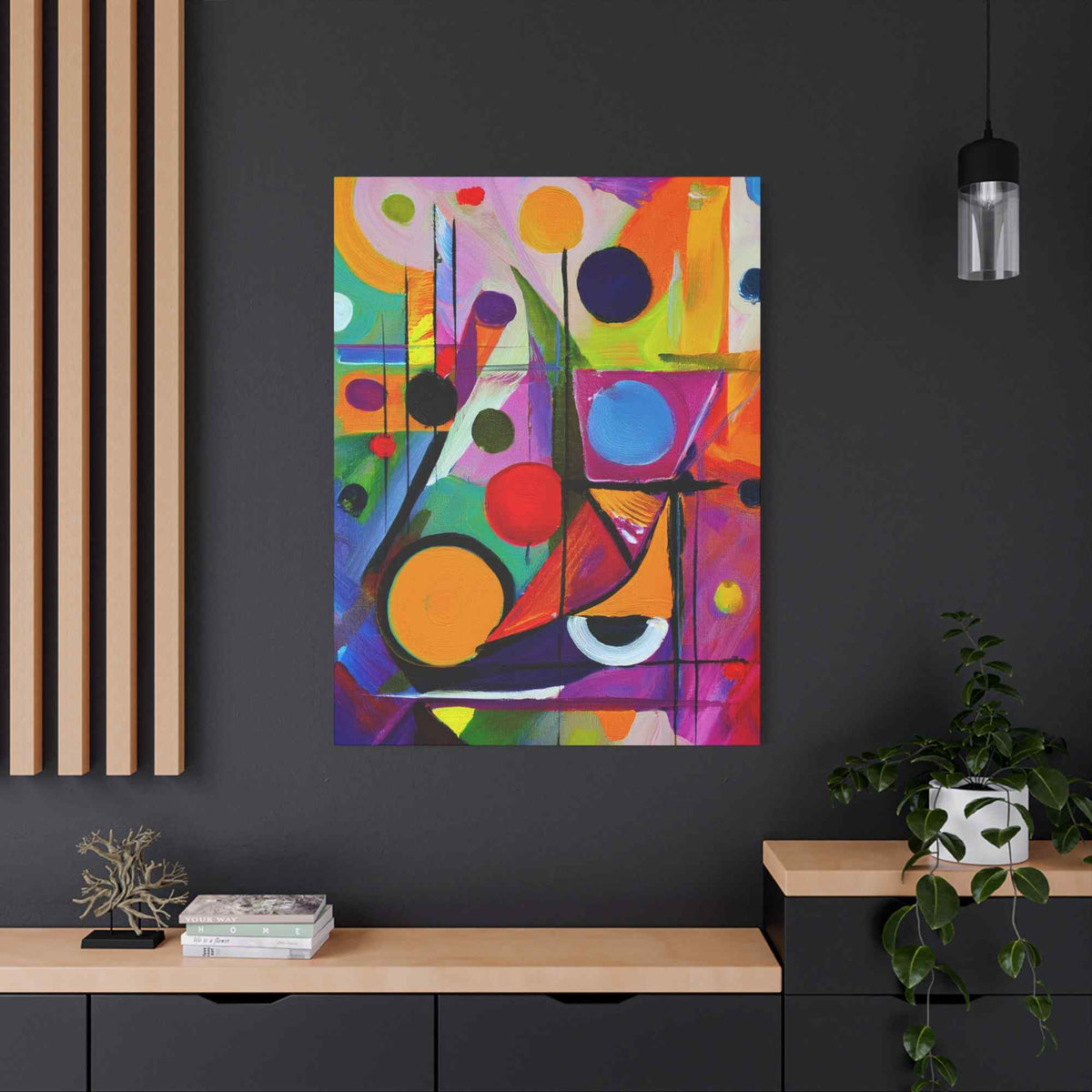 Abstract Painting Print Canvas 20x24,20x30,24x30, 24x32,24x36,30x40, 32x48,36x48,40x60 Pine-Wood Inner Frame ABS-15