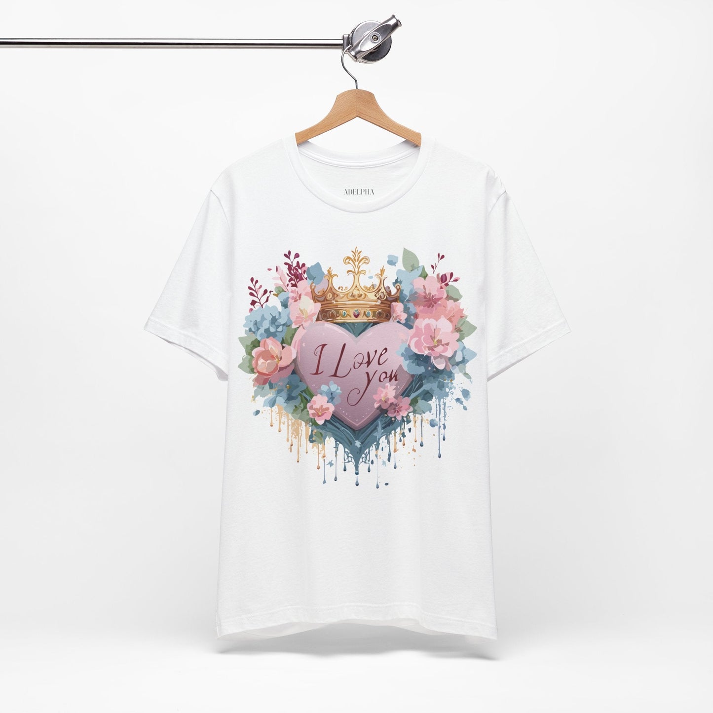 Valentine Graphic Tee Unisex Jersey Short Sleeve Vintage Inspired Art Design By Adelpha
