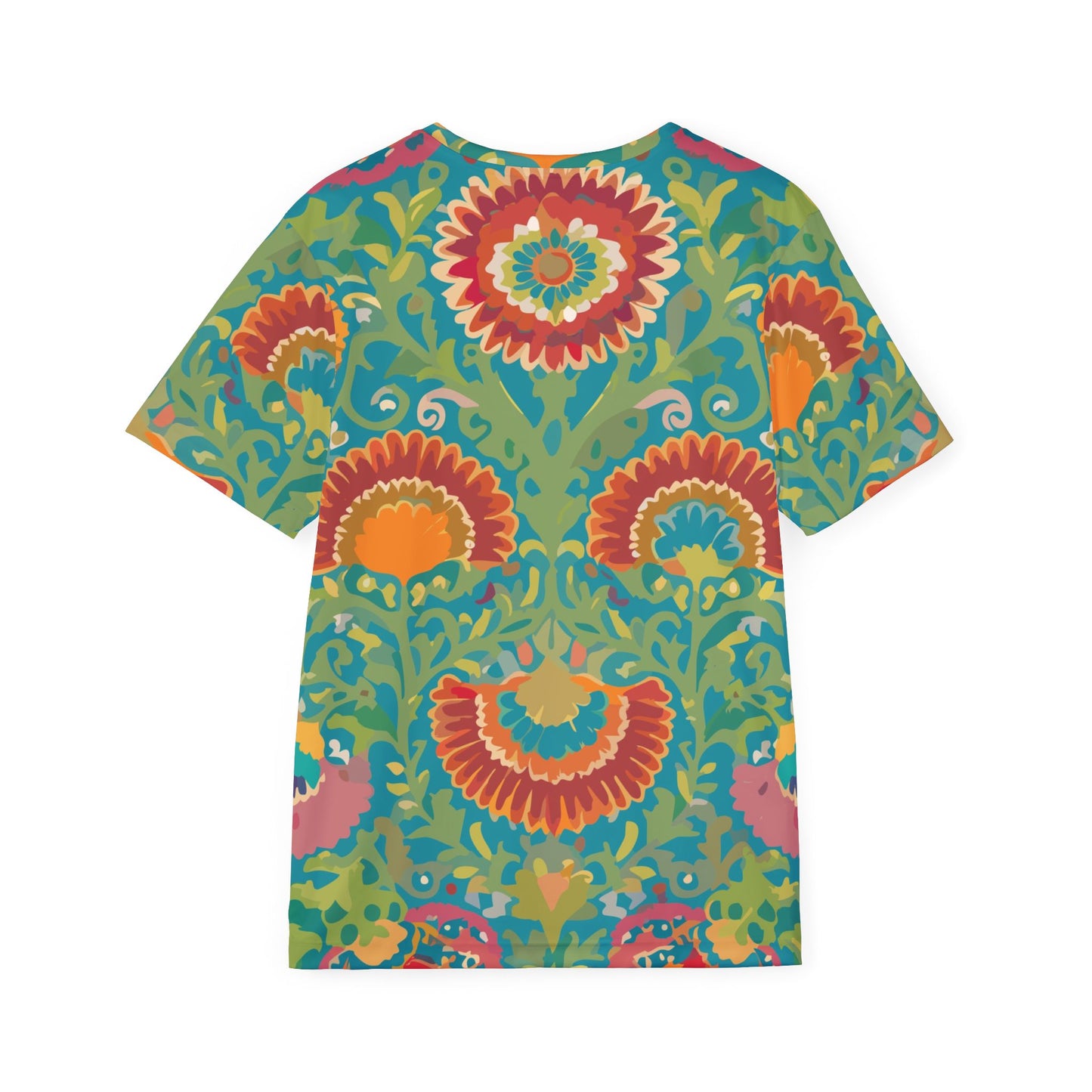 男女通用抽象圖案襯衫，抽像印花襯衫