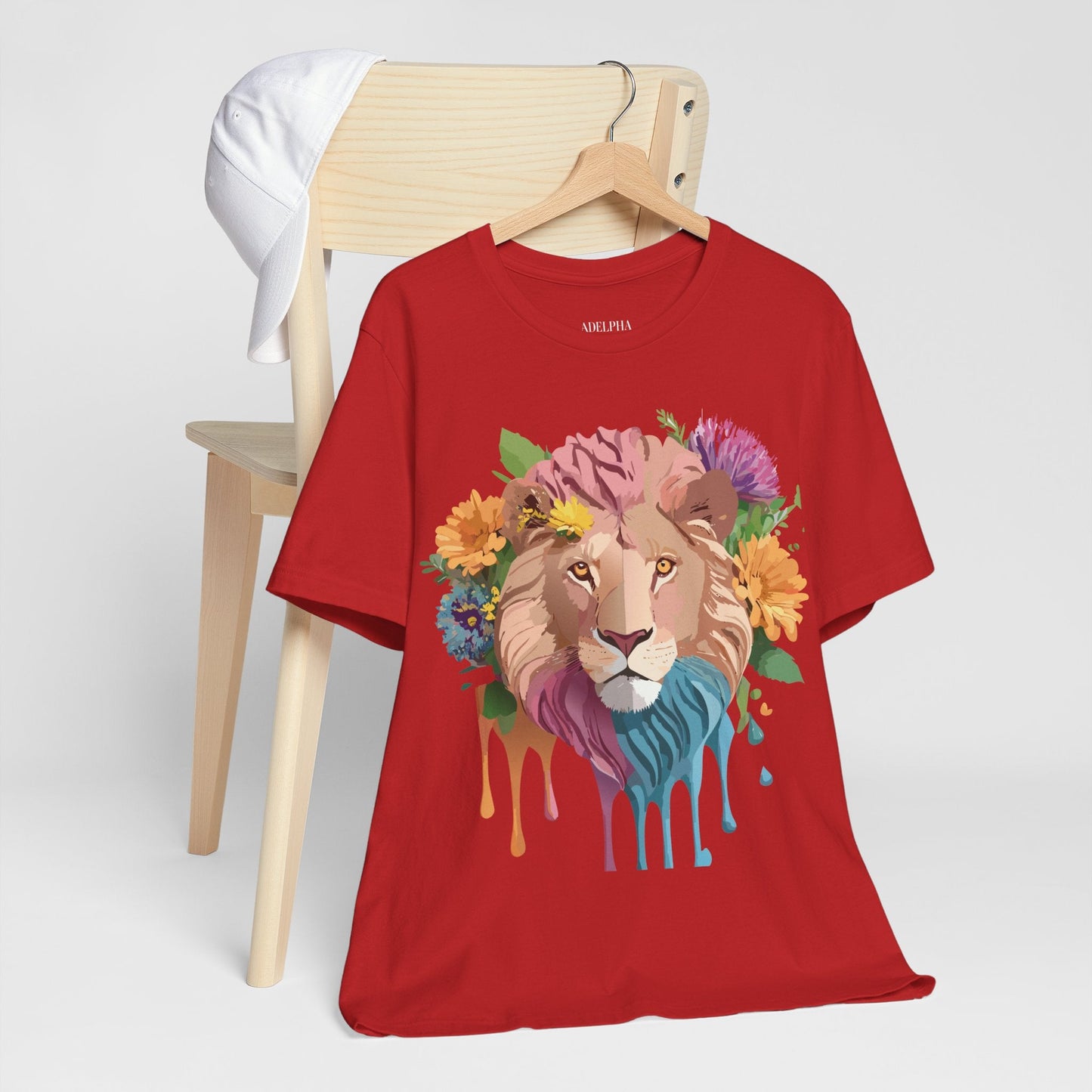 Lion Graphic Unisex 100 Cotton Vintage Animal Artwork Tee 2