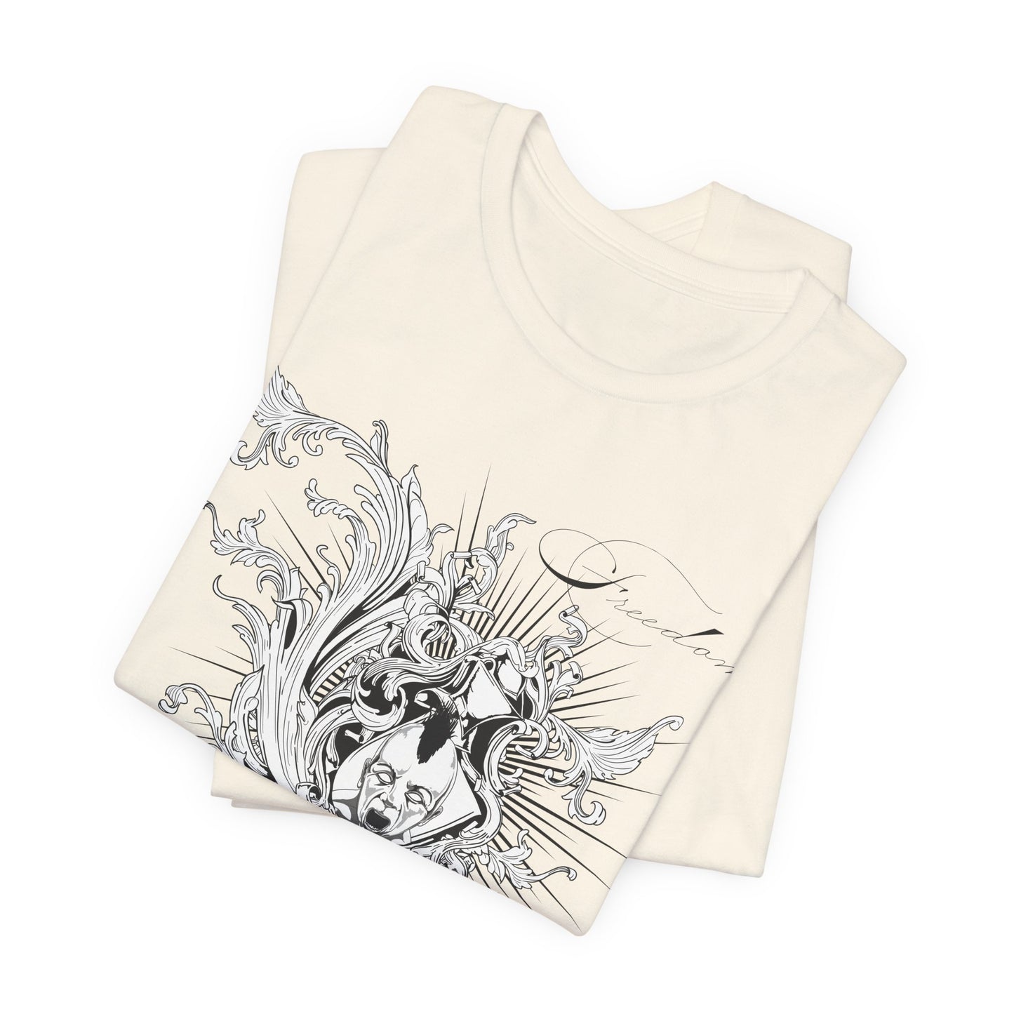 Freedom Art Design Tee, Artistic Tee, Graphic T-Shirt, Music Tees, Artistic Music T-Shirt, Vintage Top