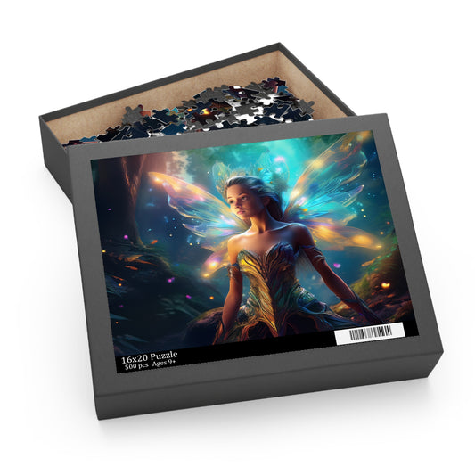 Fairy Puzzle 500-Chipboard Pieces in Box | Kids Puzzles Size: 16" x 20",  Ages 9+ and Family pn6
