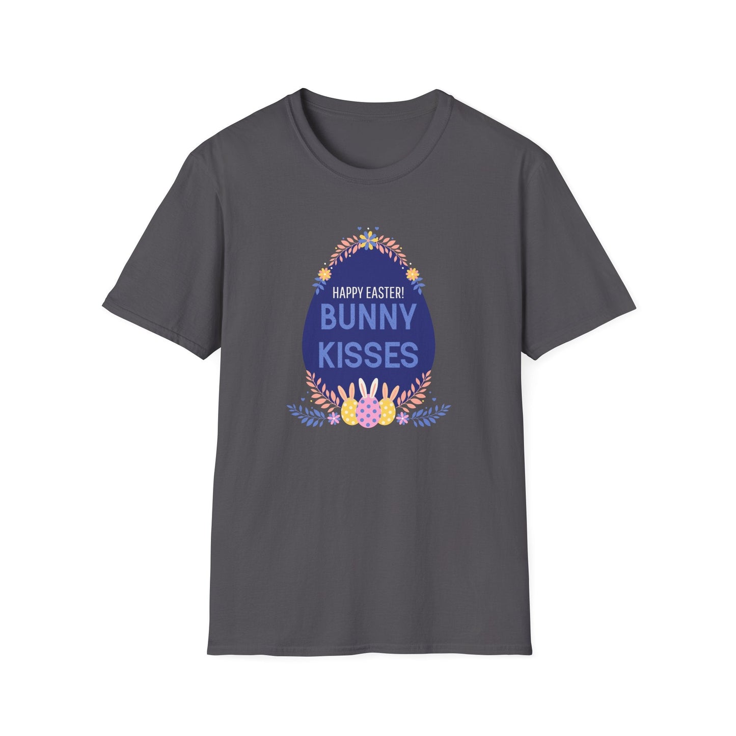 Easter Bunny Kisses T Shirt Unisex Gildan Softstyle Tee With Easter Signature Prints Design