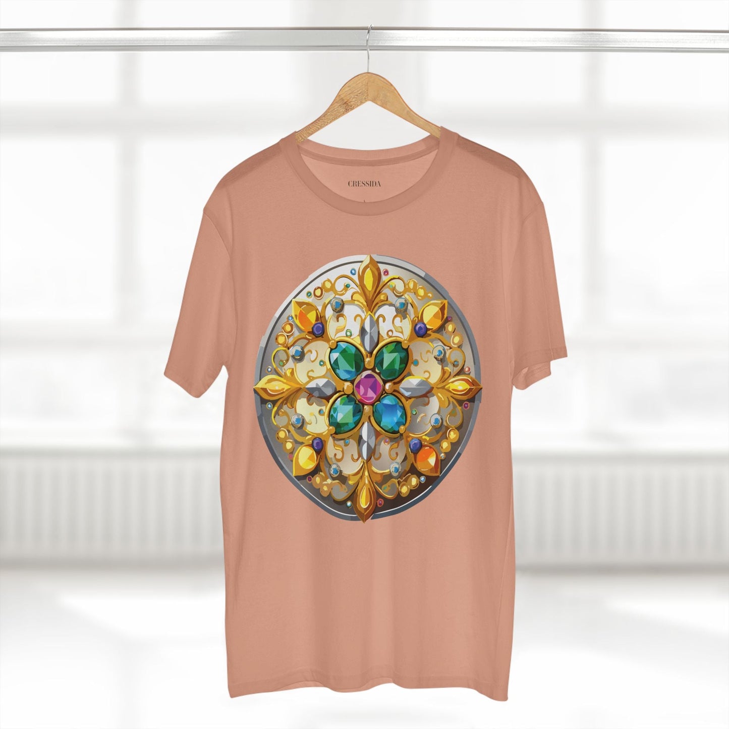 Medallion Graphic T-Shirt Unisex 100 Cotton With Gold Art Design Medal Tee 7