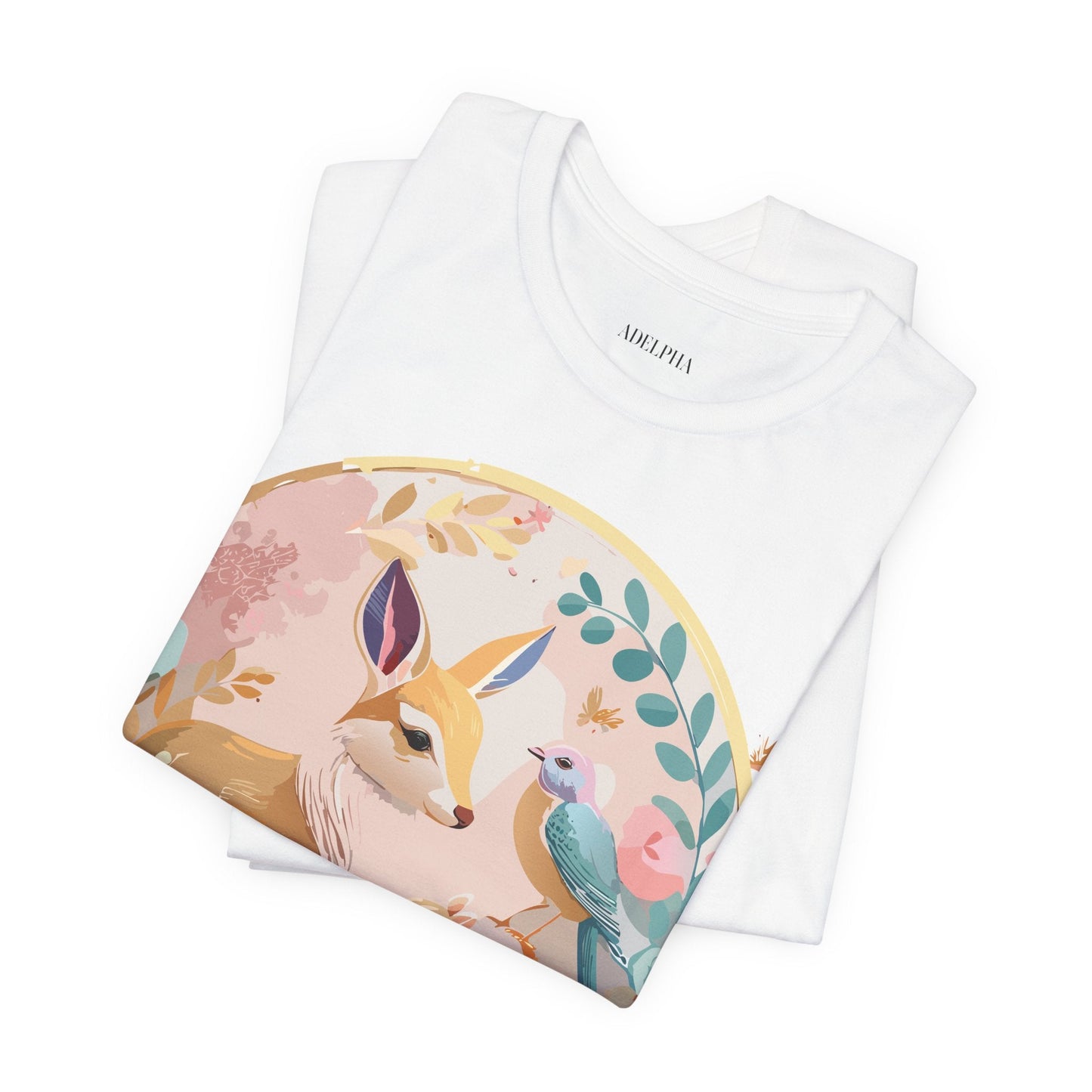Adelpha Medallion Graphic T Shirt Unisex Short Sleeve Vintage Inspired Art Design Tee