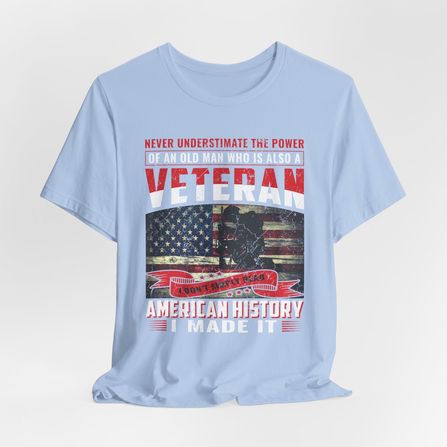Army Veteran Patriotic Graphic Design Unisex Cotton T-Shirt v32