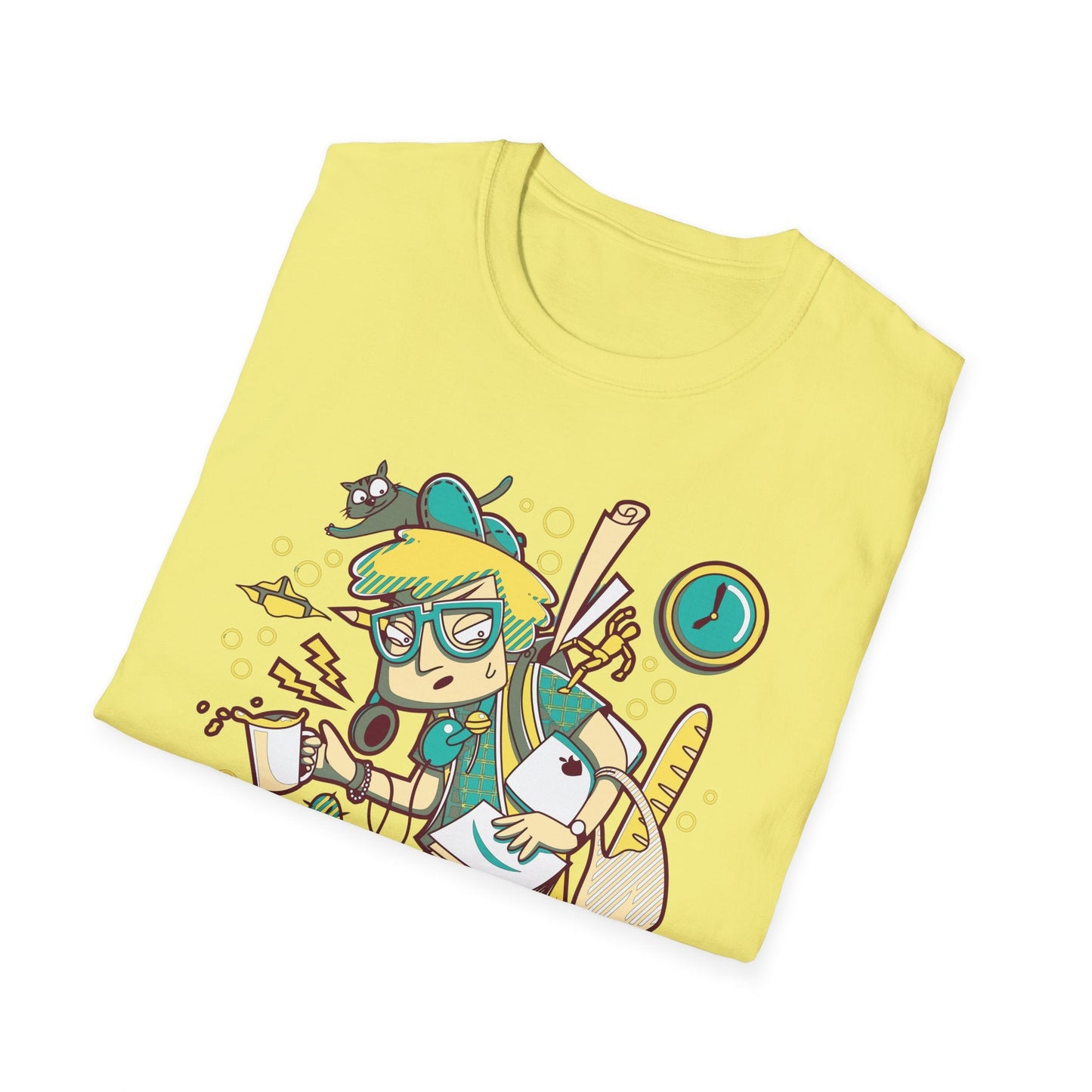 Cartoon T Shirt Animation T Shirt Funny Tee Shirt Unisex Gildan Softstyle 64000 Cotton Tee