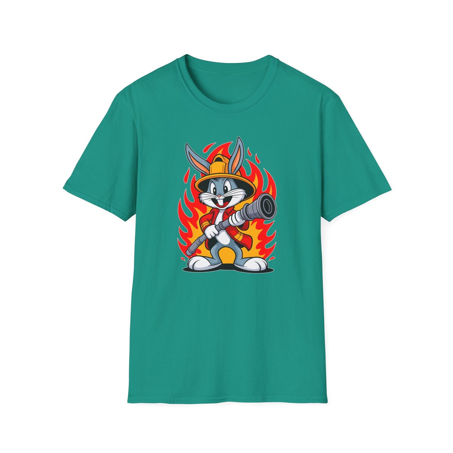 Bugs Bunny T Shirt Unisex Cartoon Graphic Tee 100 Percent Ring Spun Cotton Softstyle