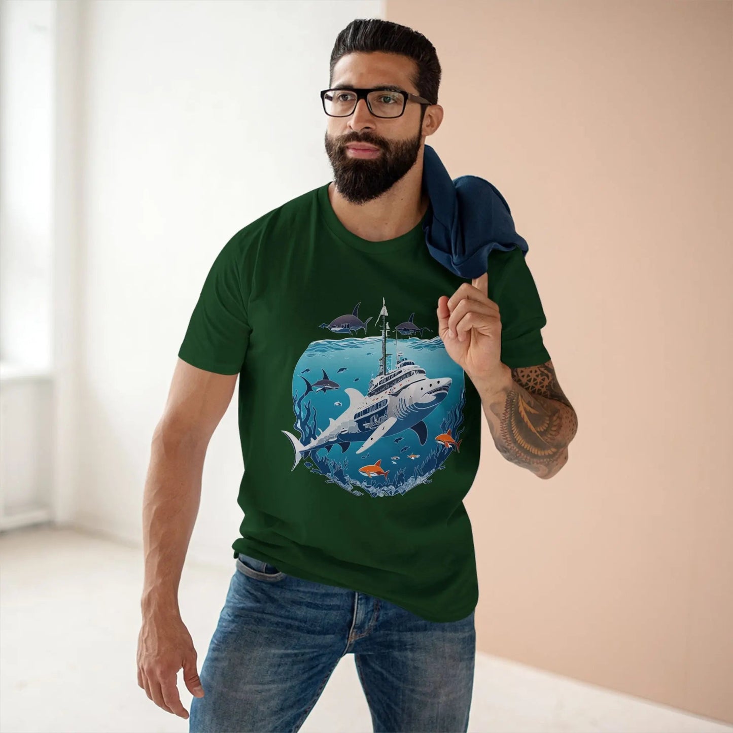 Ocean Coast Graphic Unisex 100 Cotton Staple Tee 8