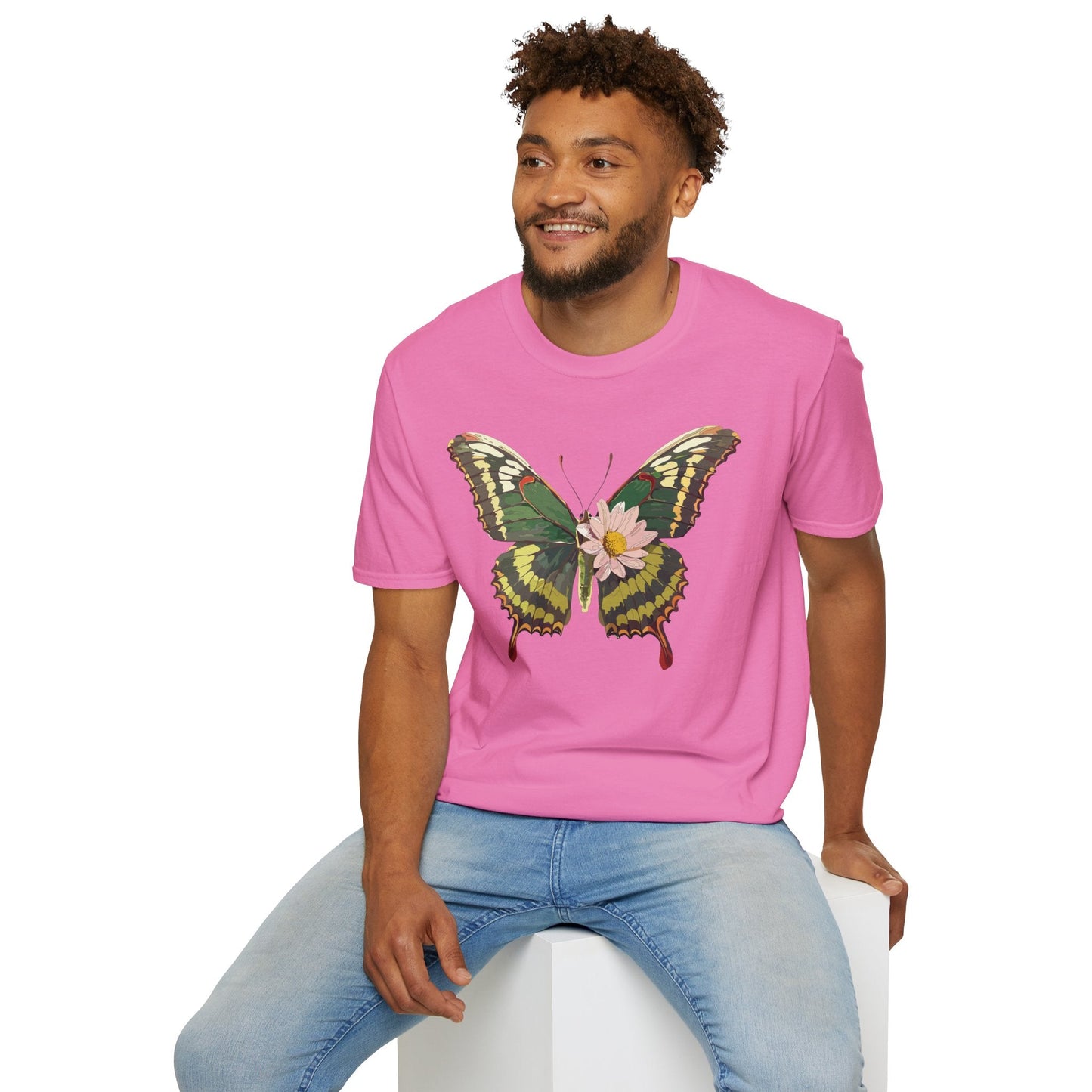 Butterfly Shirt Unisex Monarch Butterfly Tee Gildan Softstyle 64000 100% Ring Spun Cotton