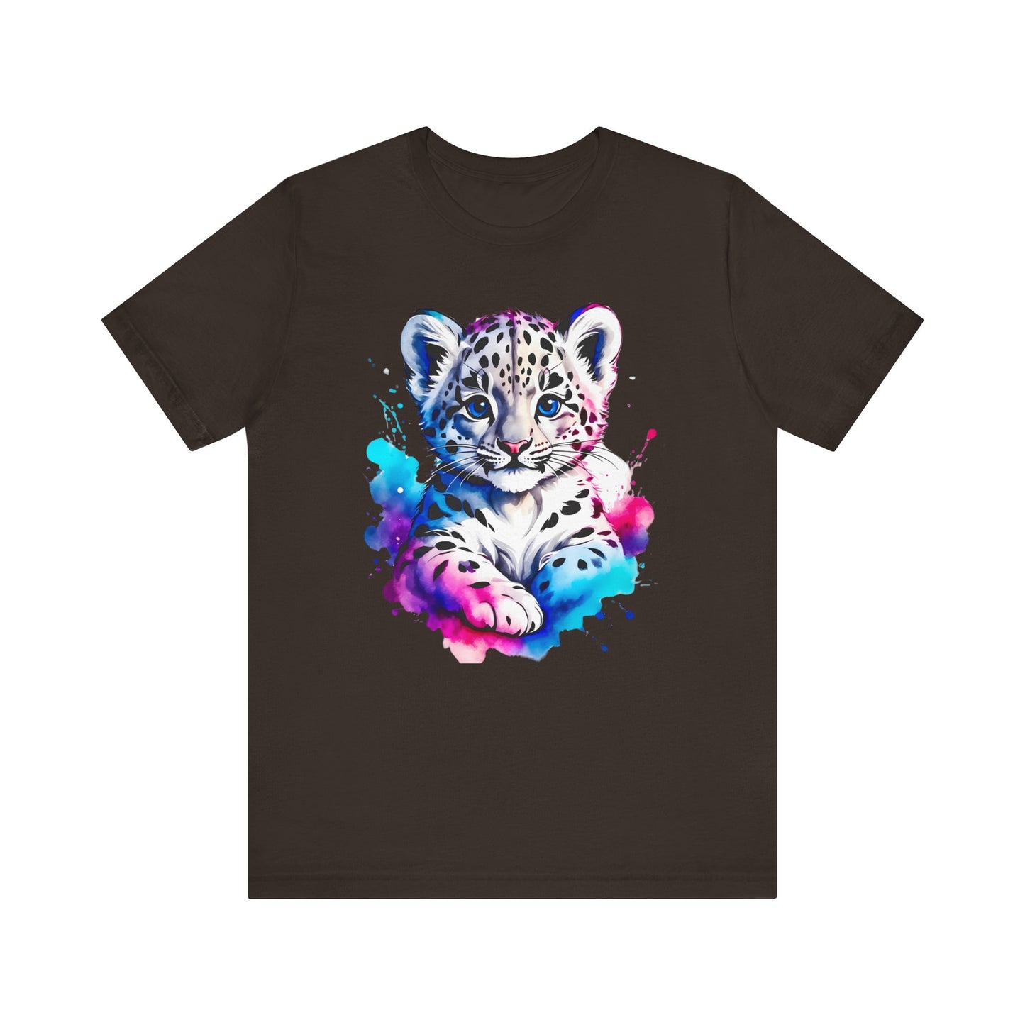 Baby Leopard Shirt, Cute Leopard Tee Shirt, Animal T-Shirt, Gepard Top, Animal Tees, Art Design T-Shirt, Graphic Tee