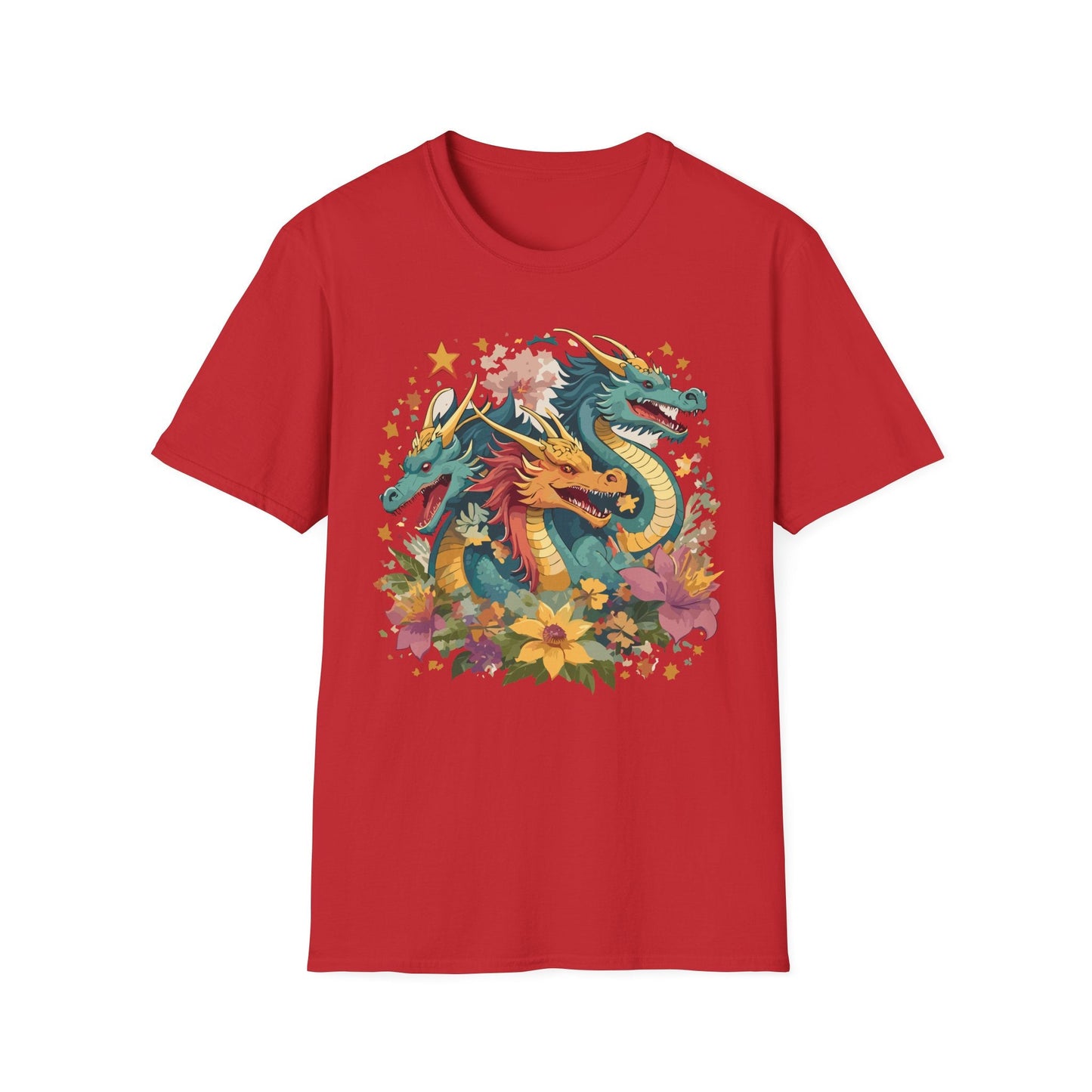 Dragon Graphic Unisex 100 Cotton Tee with Animal Artwork Design 8