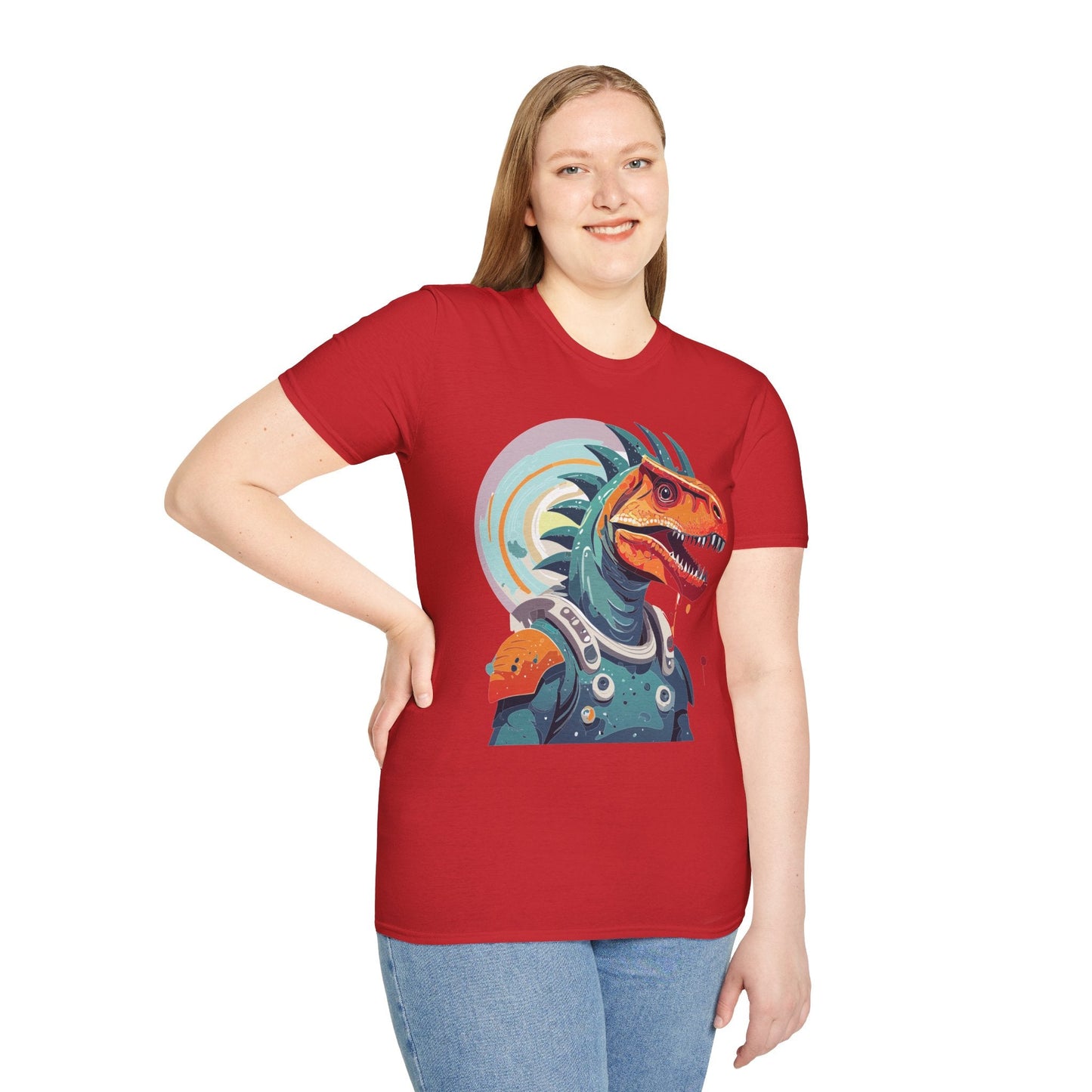 Alien Graphic Unisex Cotton Softstyle UFO Artwork Tee 4