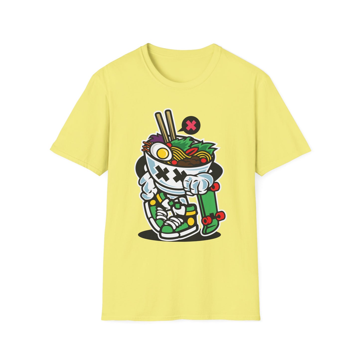 Unisex Cotton T-Shirt with Cartoon Graphic Design