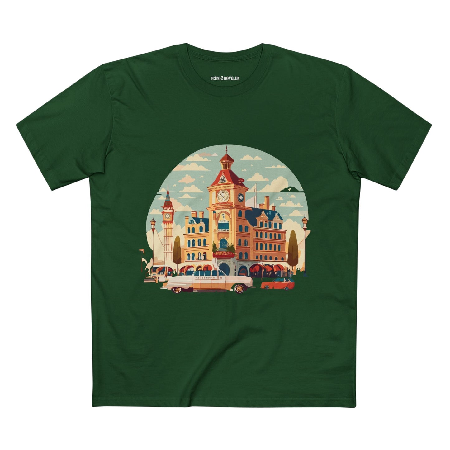 Retro Car Shirts Vintage Car Shirts RC3 Unisex Premium Cotton Tee with Original Car Artwork