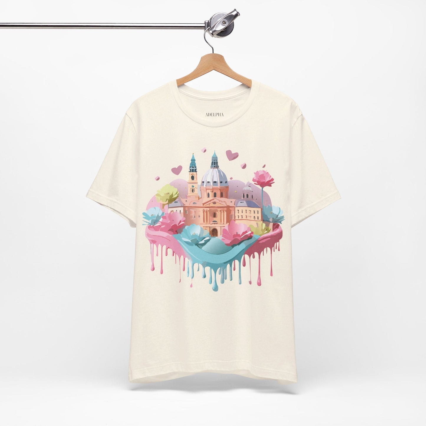 Prague Tourist Shirt Unisex Graphic Tee With Vintage Inspired Artwork By Adelpha