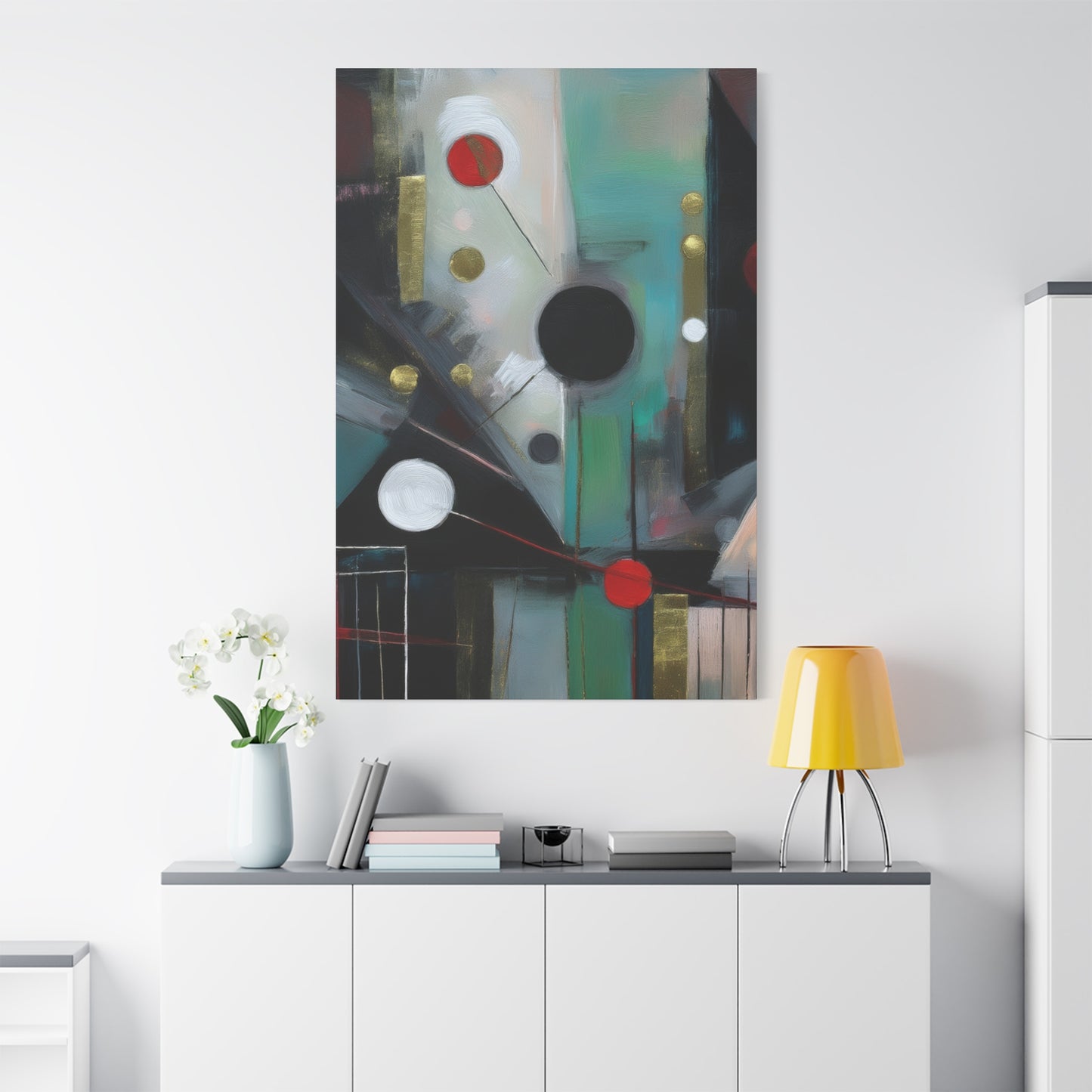 Abstract Oil Painting Print Canvas 20x24,20x30,24x30 24x32,24x36,30x40 32x48,36x48,40x60 Pine-Wood Inner Frame ABS-158