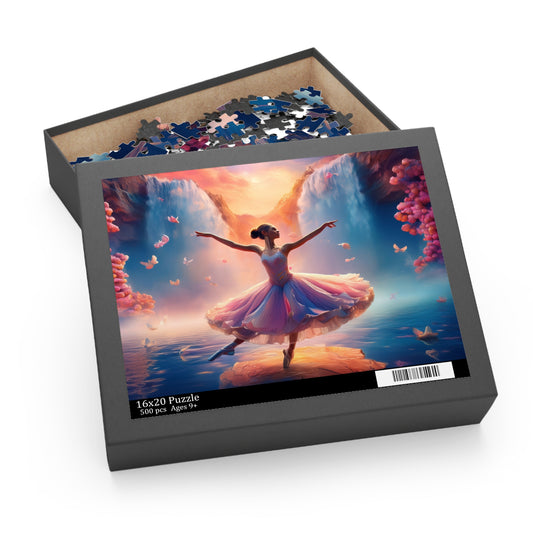 Ballerina Puzzle 500-Chipboard Pieces in Box | Kids Puzzles Size: 16" x 20",  Ages 9+ and Family pn13