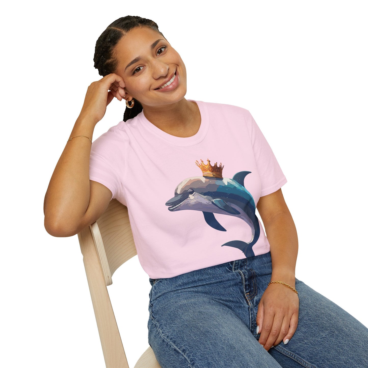 Dolphin Shirts Unisex Gildan Softstyle 64000 100 Percent Cotton Tee For Animal Lovers