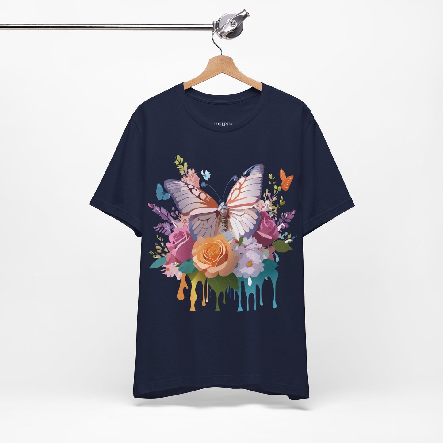 Adelpha Butterfly Graphic Tee Art Design Vintage Unisex Short Sleeve Shirt