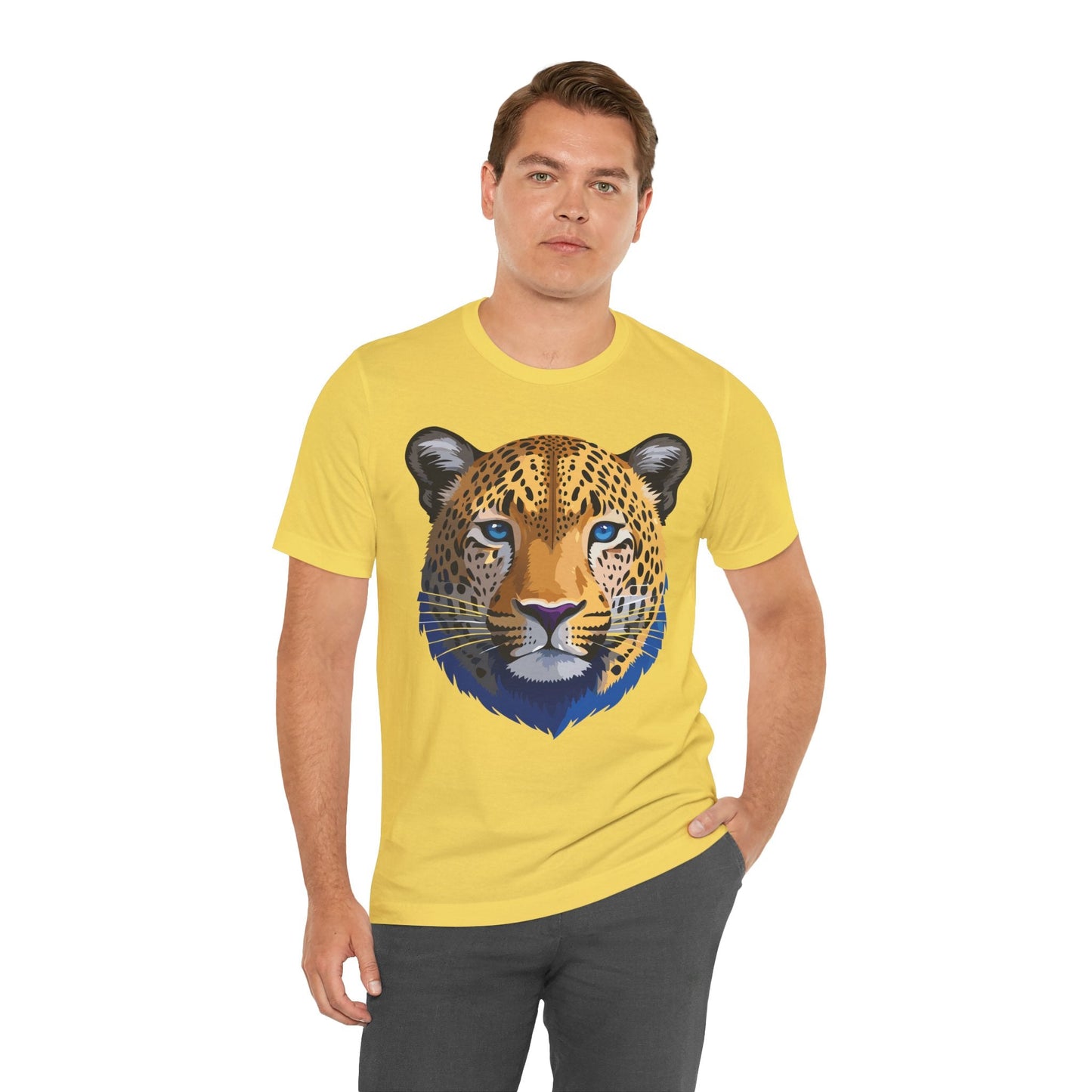 Unisex Animal Graphic Tee Shirt With Wildlife Art Design For Everyday Comfort Short Sleeve
