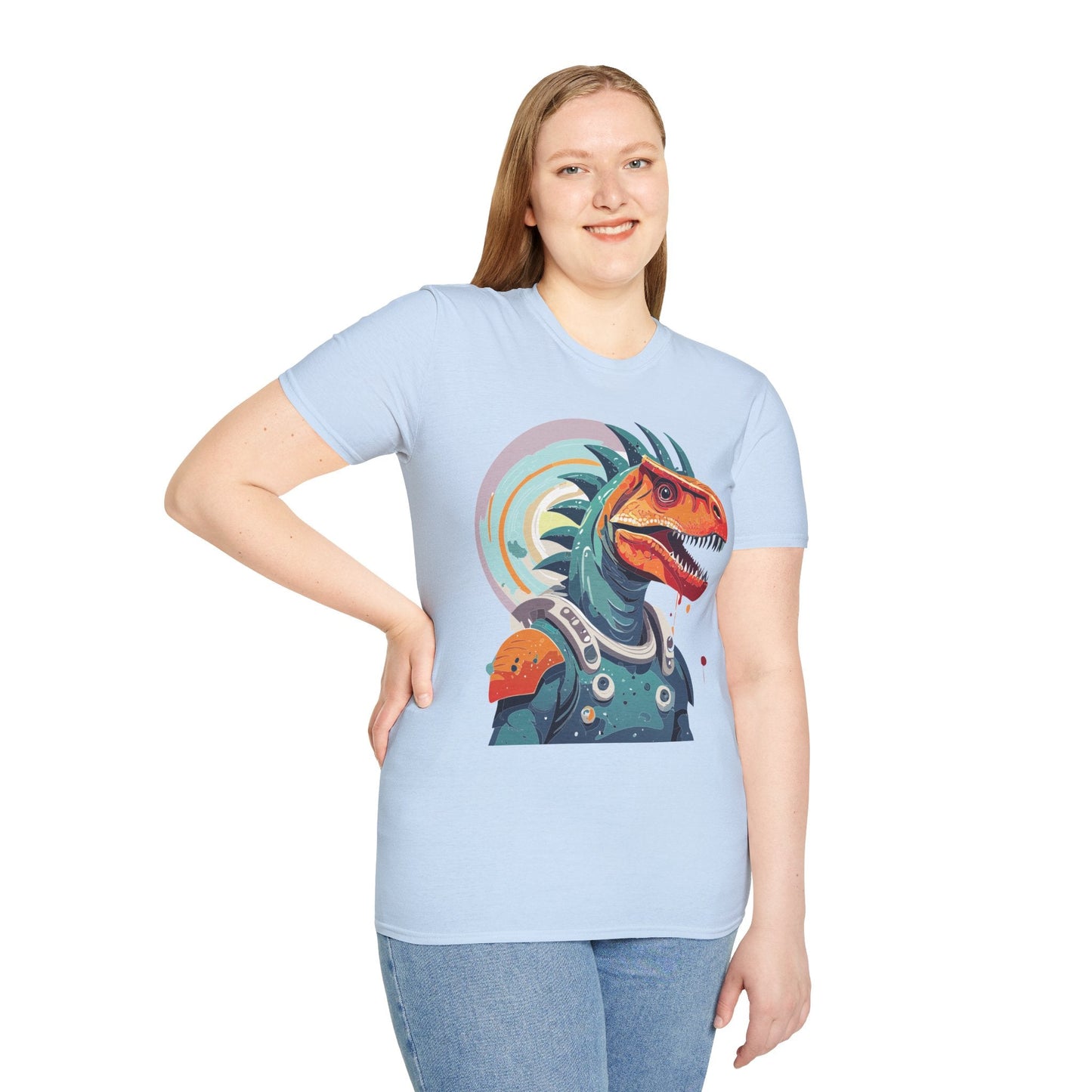 Alien Graphic Unisex Cotton Softstyle UFO Artwork Tee 4