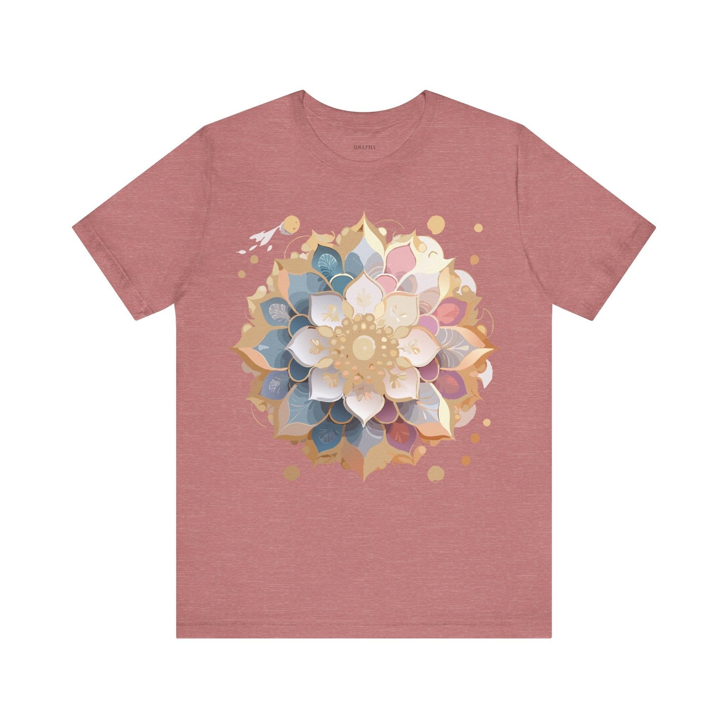 Mandala Graphic Tee For Men And Women By Adelpha Unisex Short Sleeve Art Design Shirt