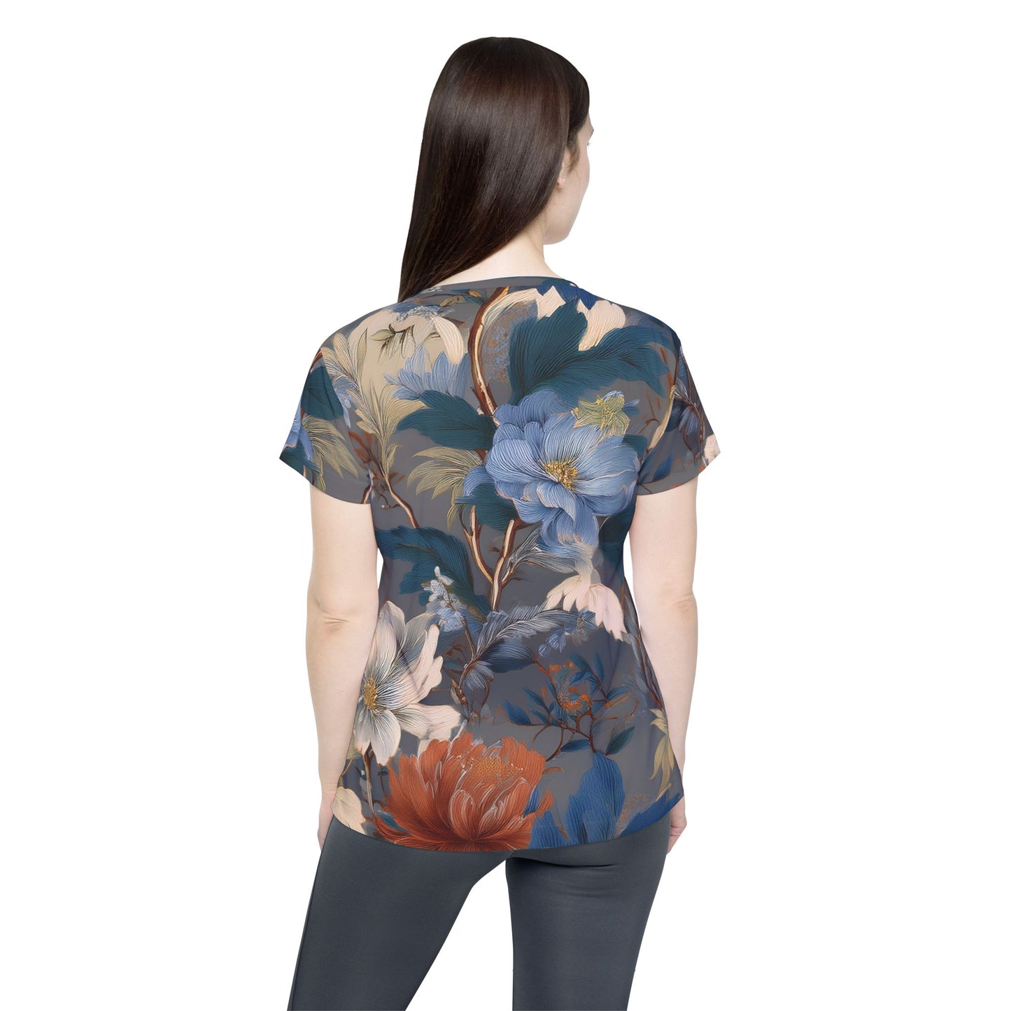 Women Poly Shirt with Floral Print F333