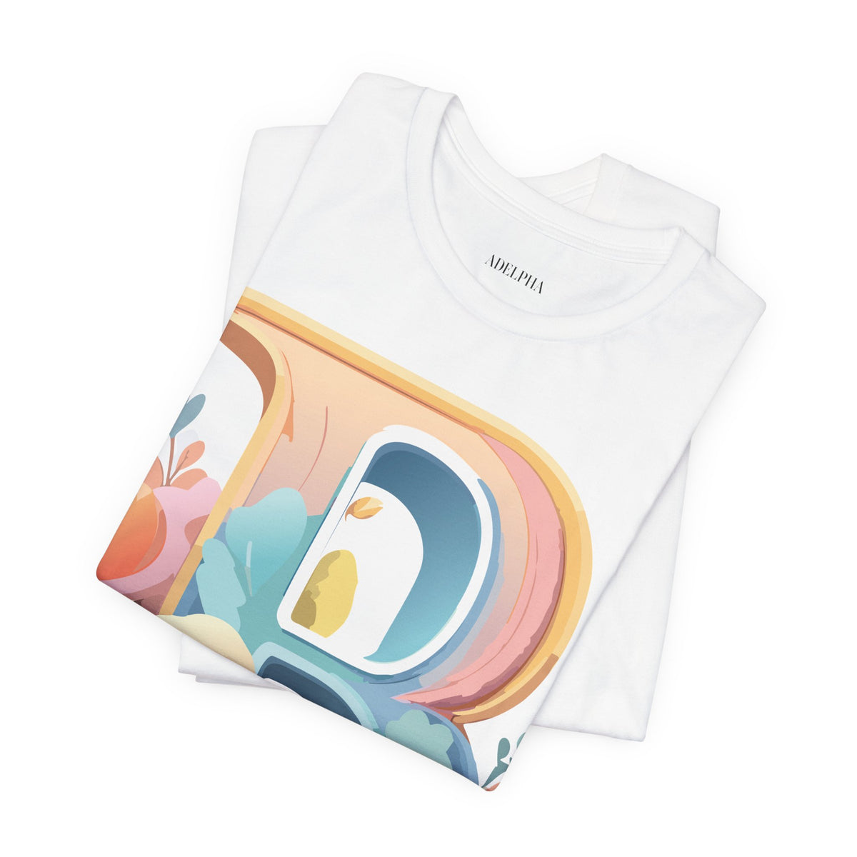 Letter B Graphic Unisex Cotton Bella+Canvas Tee with Art Letter Design
