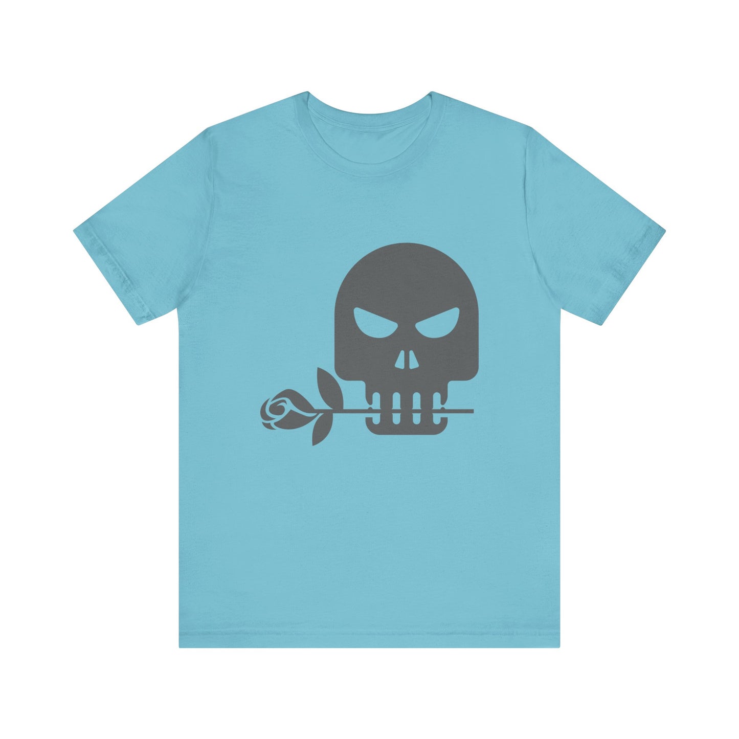 Unisex Cotton Tee Shirt with Skull