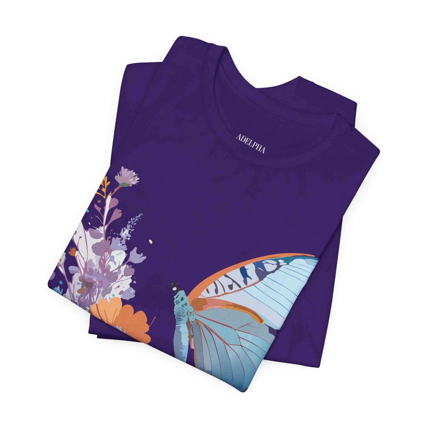 Butterfly Graphic Tee Unisex Jersey Short Sleeve Vintage Inspired Adelpha Art