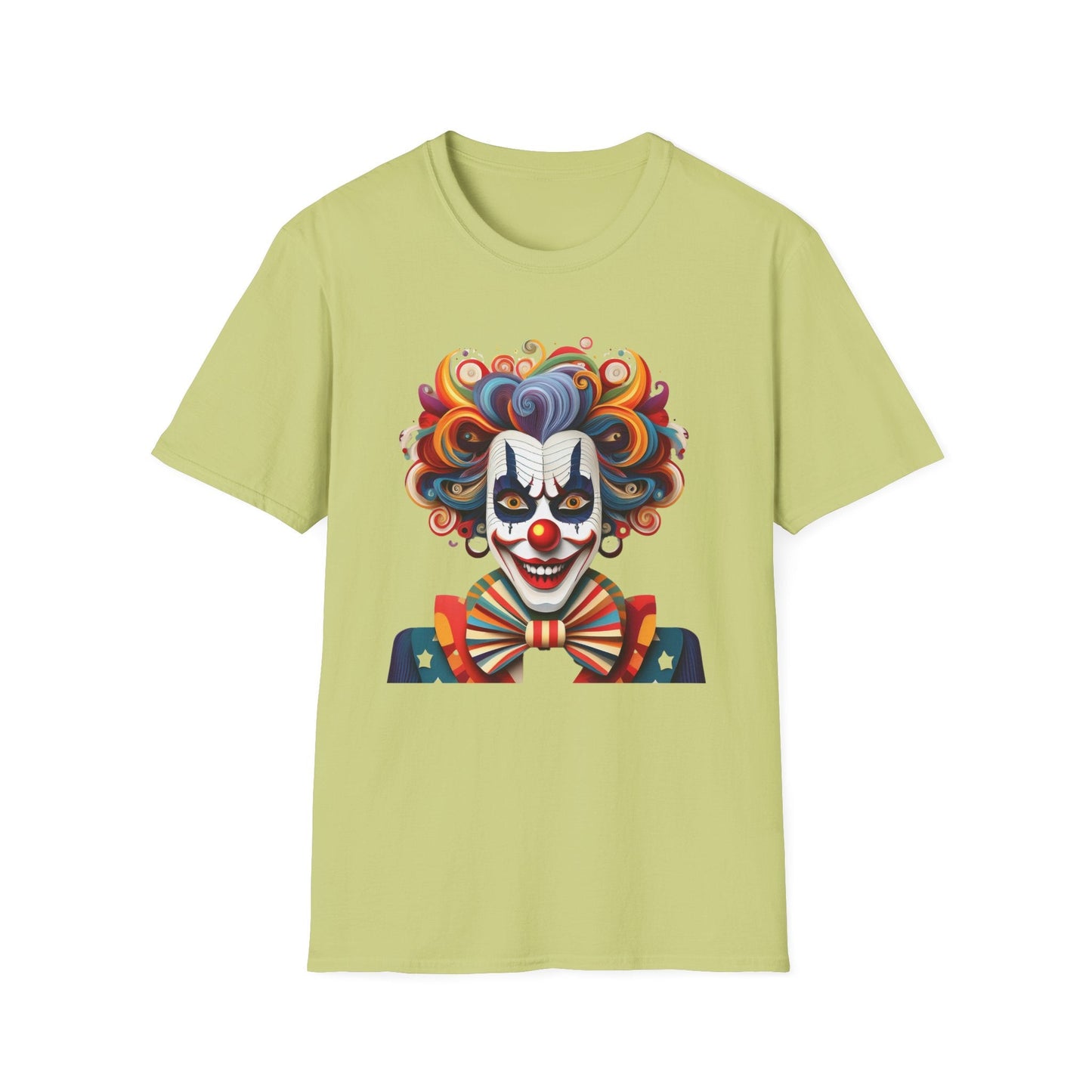 Clown Shirt, T Shirt with Clown, Funny Man Shirt, Tee Shirt with Funny Man, Circus Shirt, Shirt with Circus, Scary Man Shirt, Shirt with Scary Man