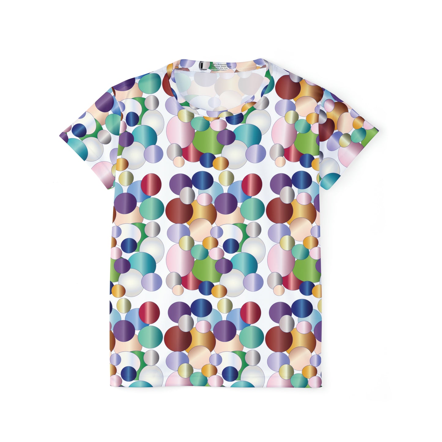 Poly Jersey Tee Shirt with abstract prints