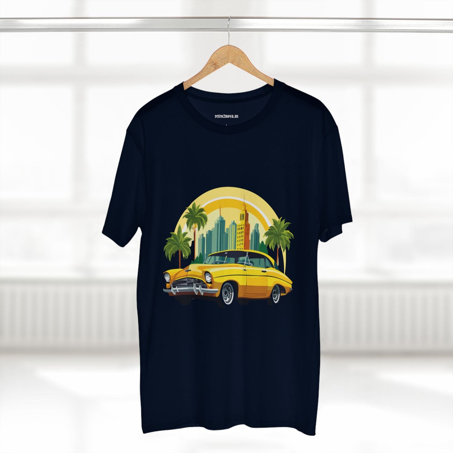 Retro Car Shirt Vintage Car Shirt Unisex Premium Cotton Tee With Original Art Design RC 24